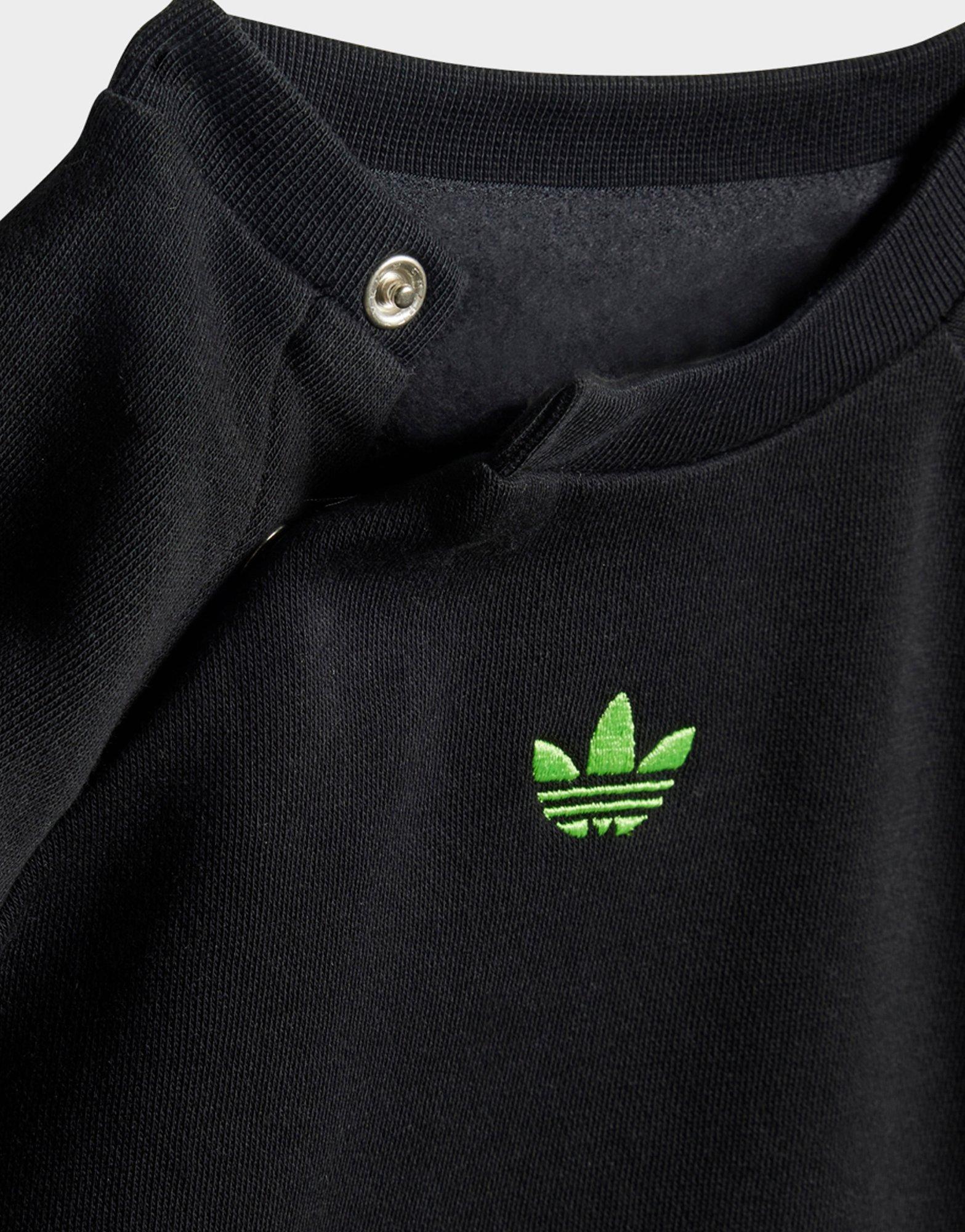 adidas Conjunto sudadera cuello redondo y pantalón (Bebé)