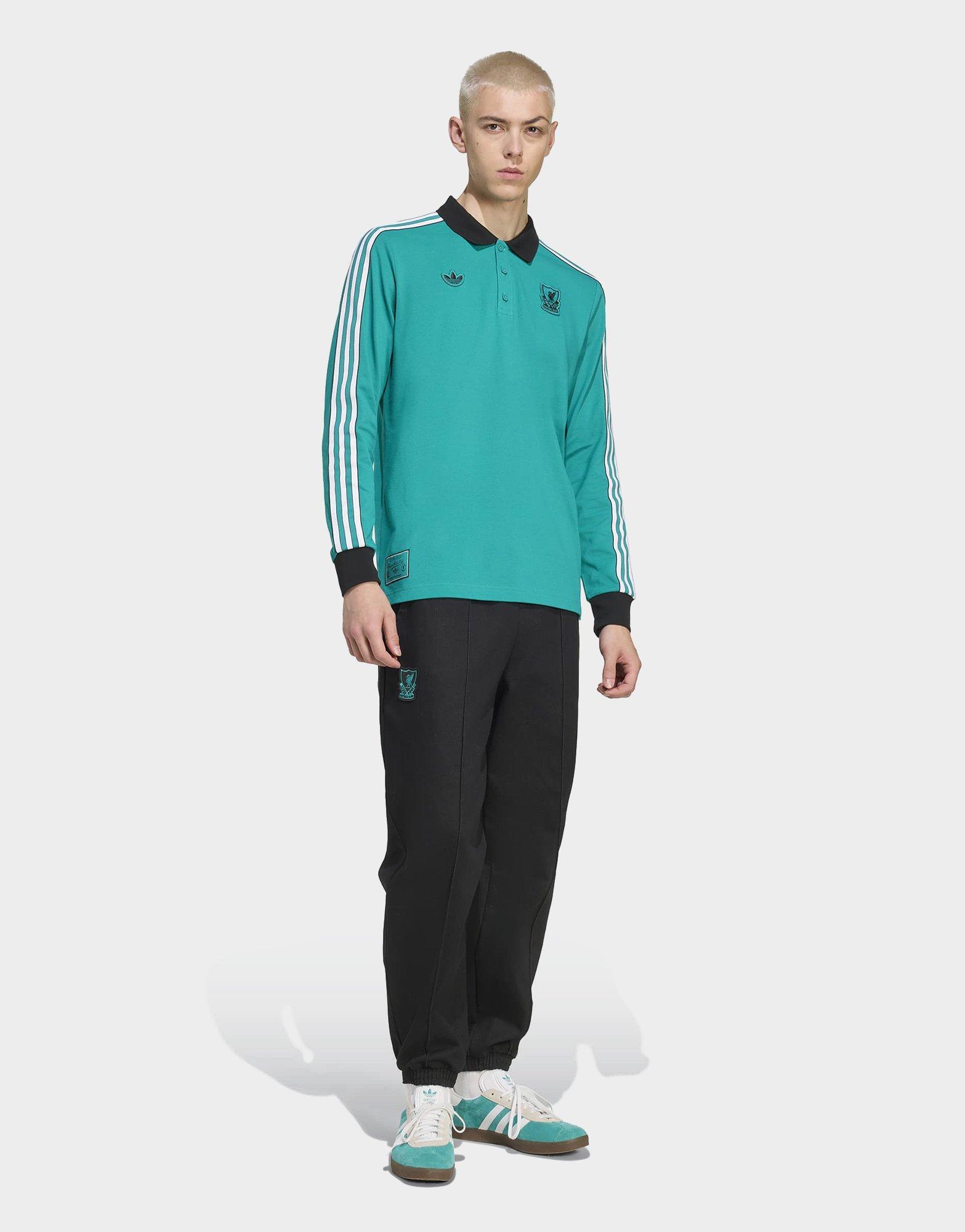 adidas Liverpool FC Terrace Icons Long Sleeve Polo Shirt
