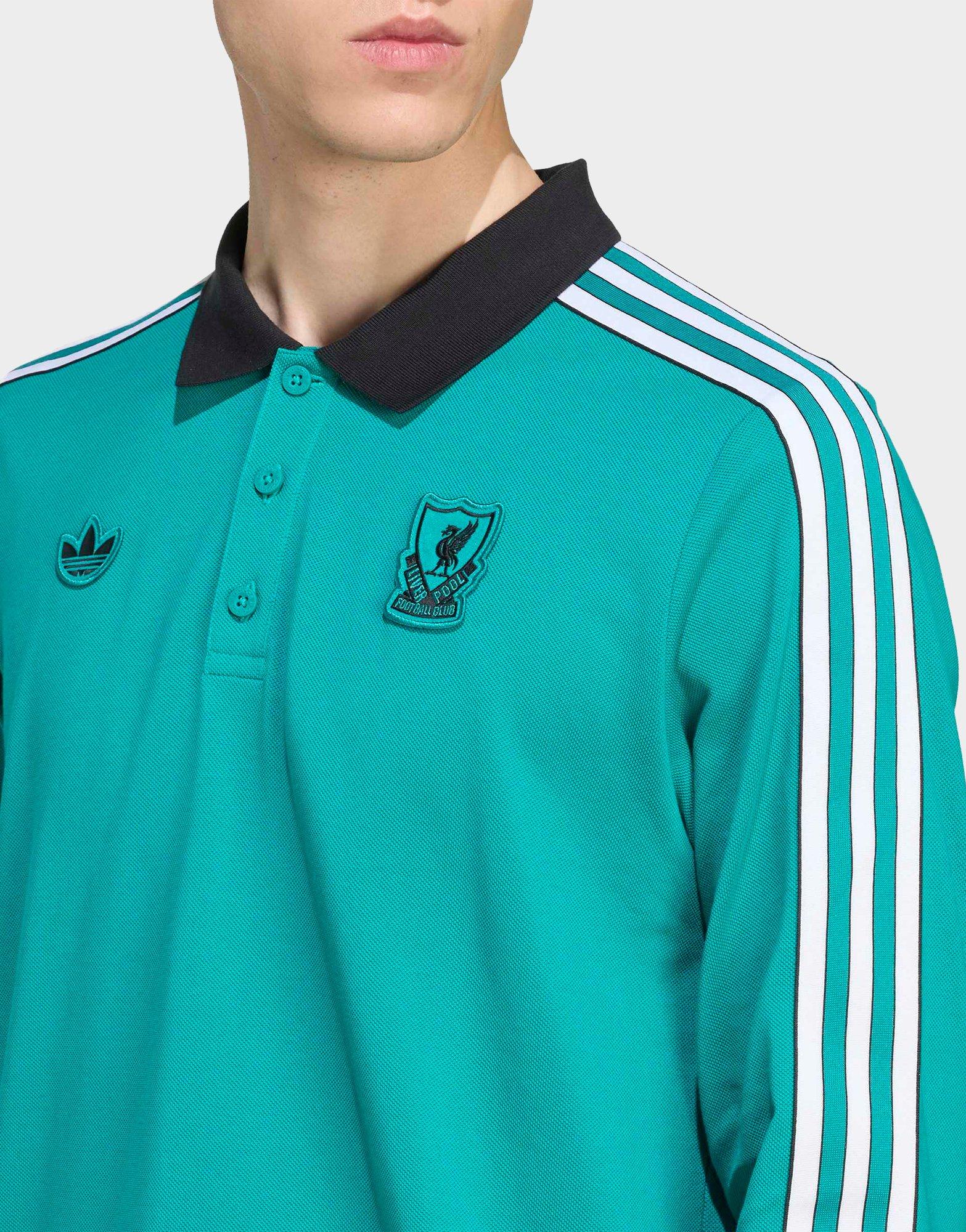 adidas Liverpool FC Terrace Icons Long Sleeve Polo Shirt