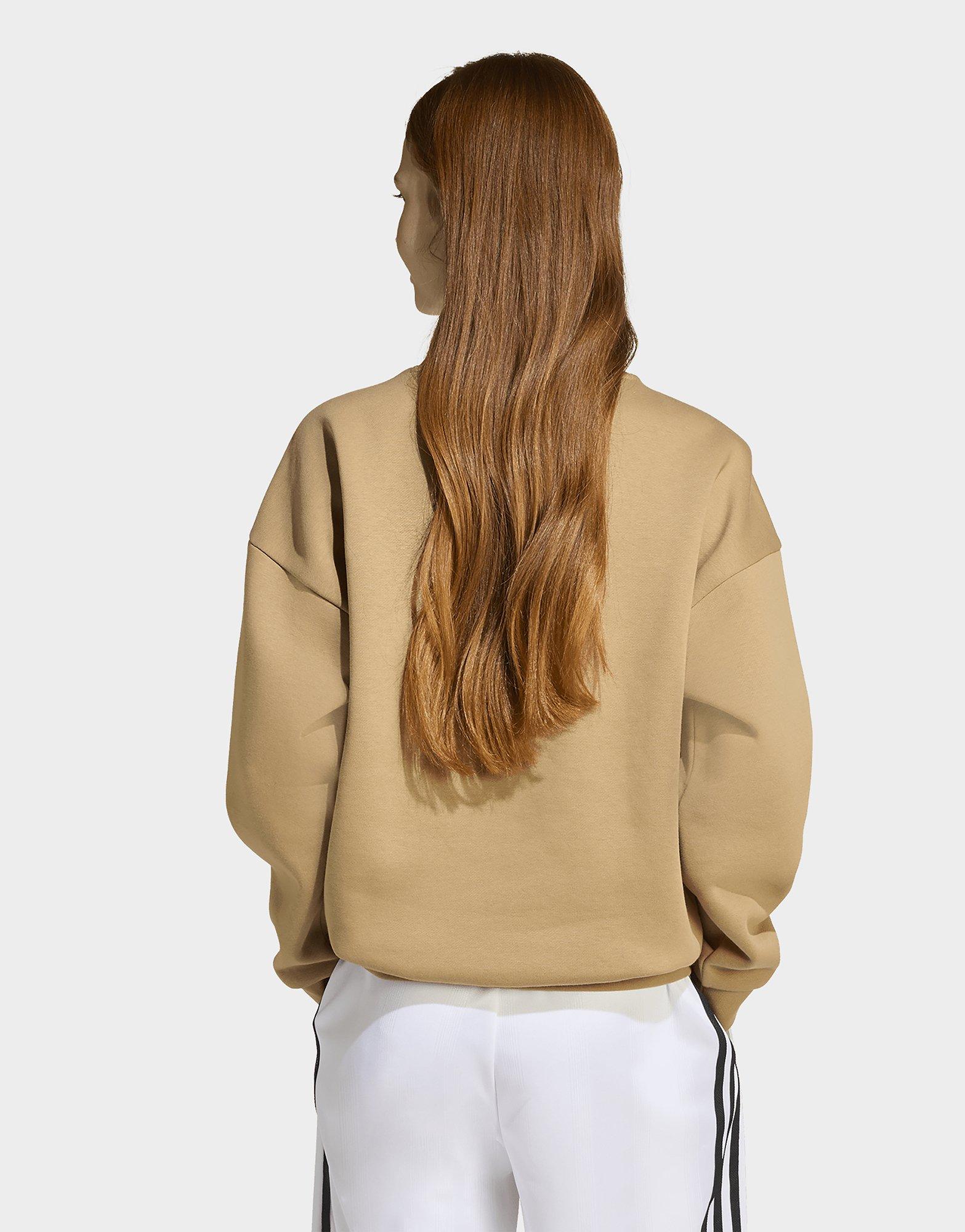 adidas Suéter estilo boyfriend de cuello redondo