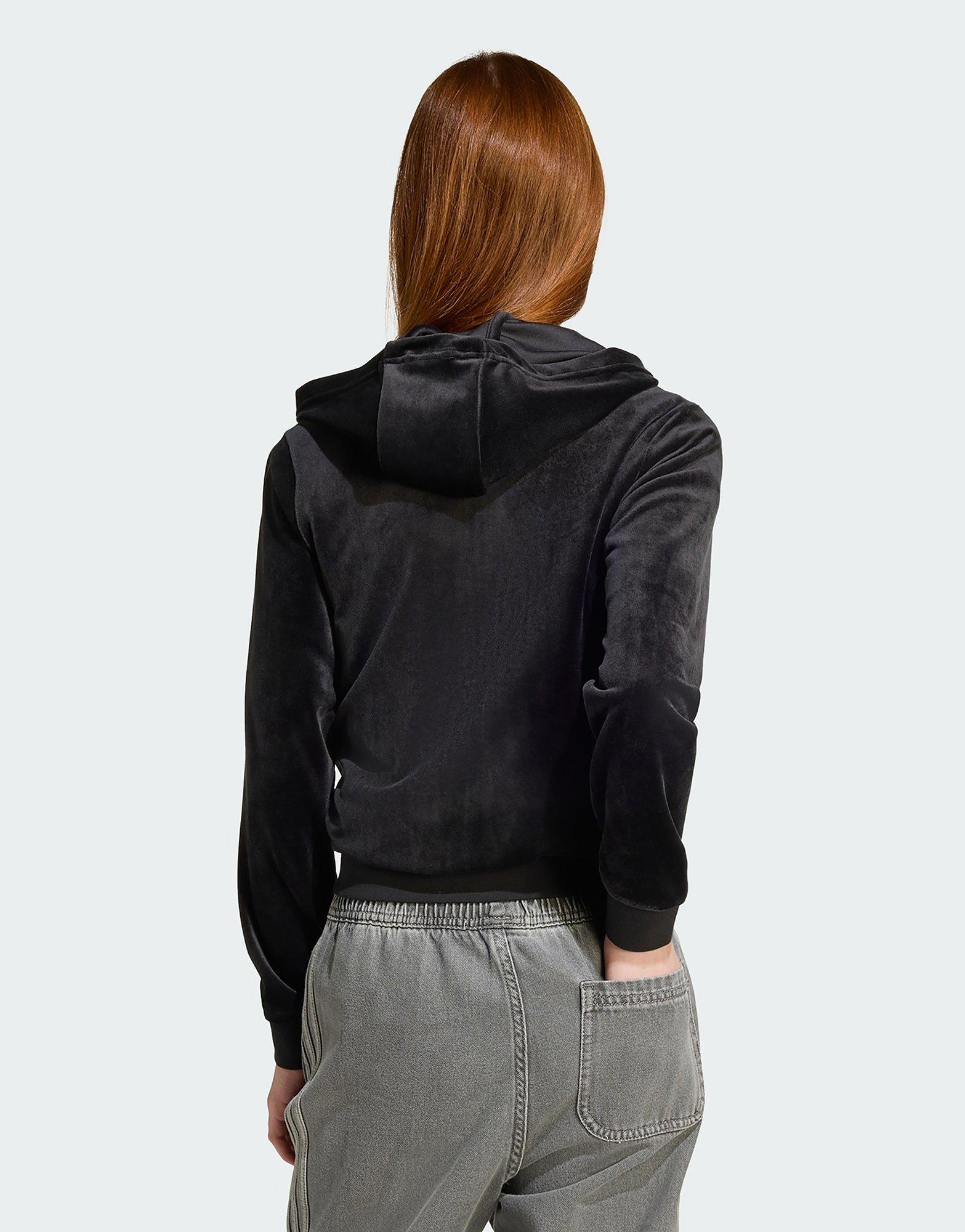 adidas Sweat-shirt à capuche zippé velours