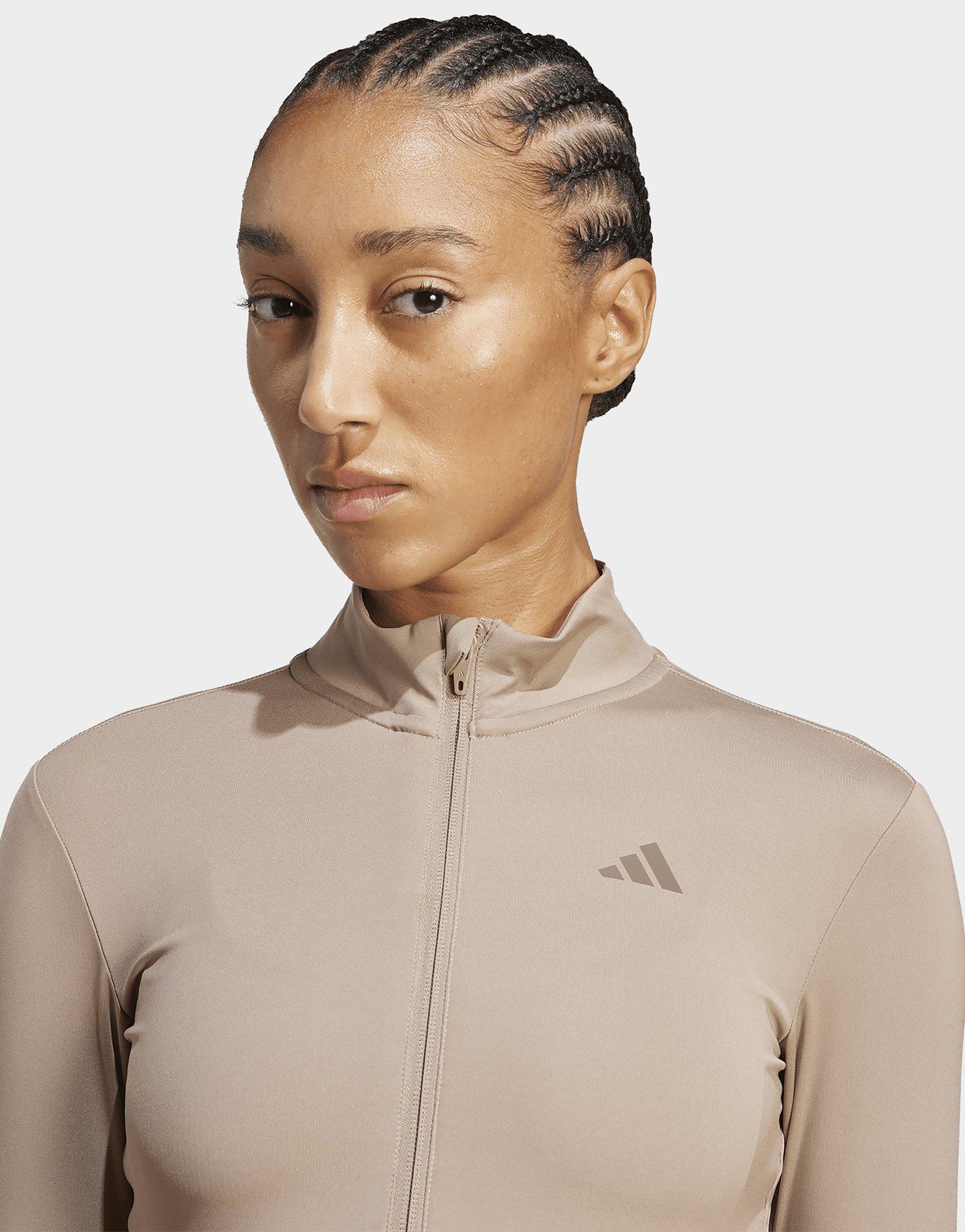 adidas Hyperglam Rib Zip Thru Cover Up