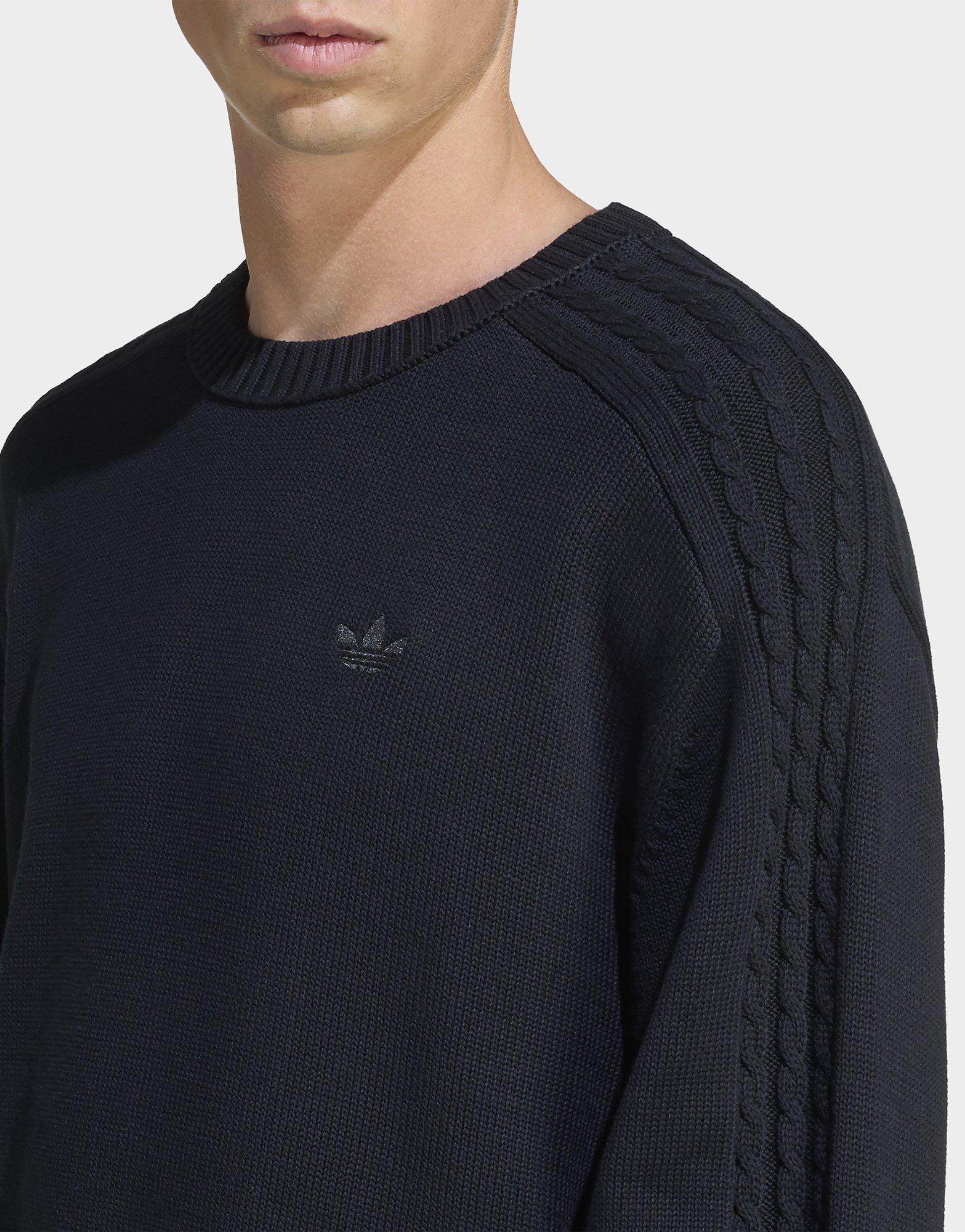 adidas Hochwertiges Essentials Stricksweatshirt mit Rundhalsausschnitt