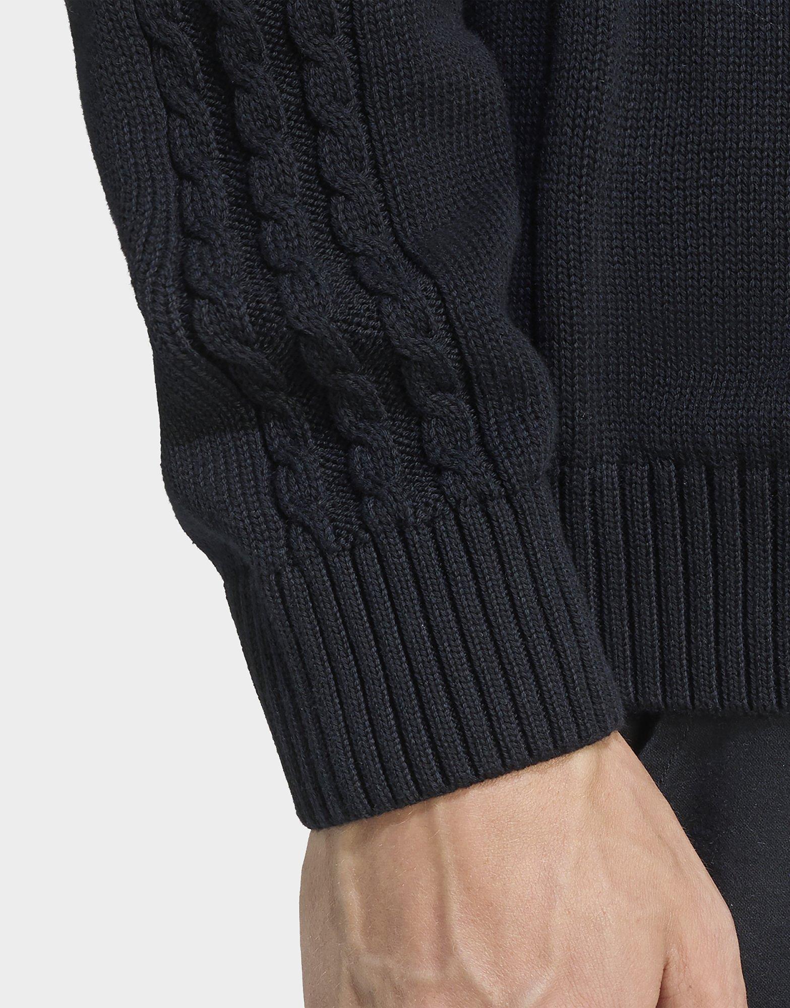 adidas Hochwertiges Essentials Stricksweatshirt mit Rundhalsausschnitt