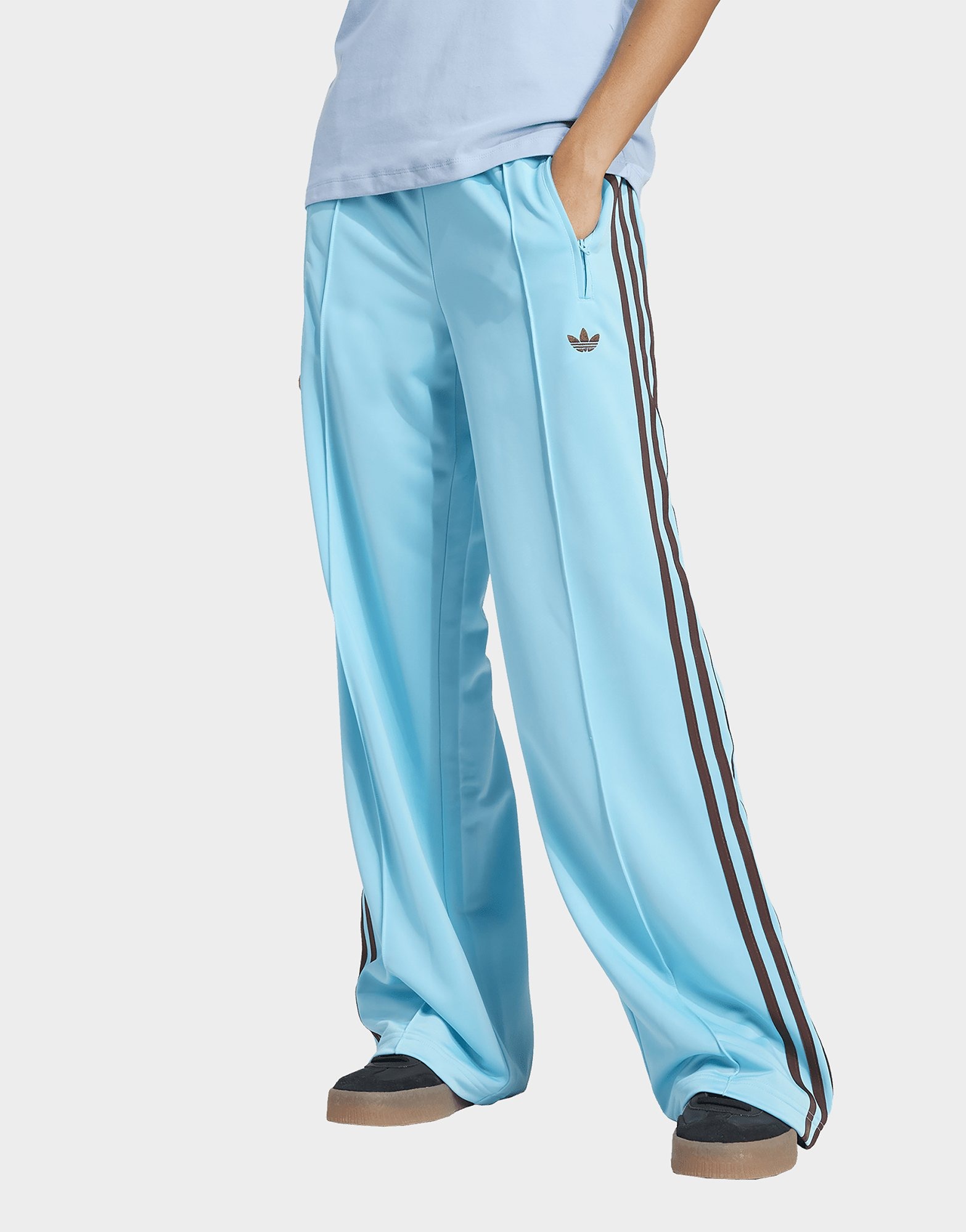 可愛い【adidas Originals】Firebird Oversized Track Pants Blue adidas Originals Oversized Firebird Track Pants | JD