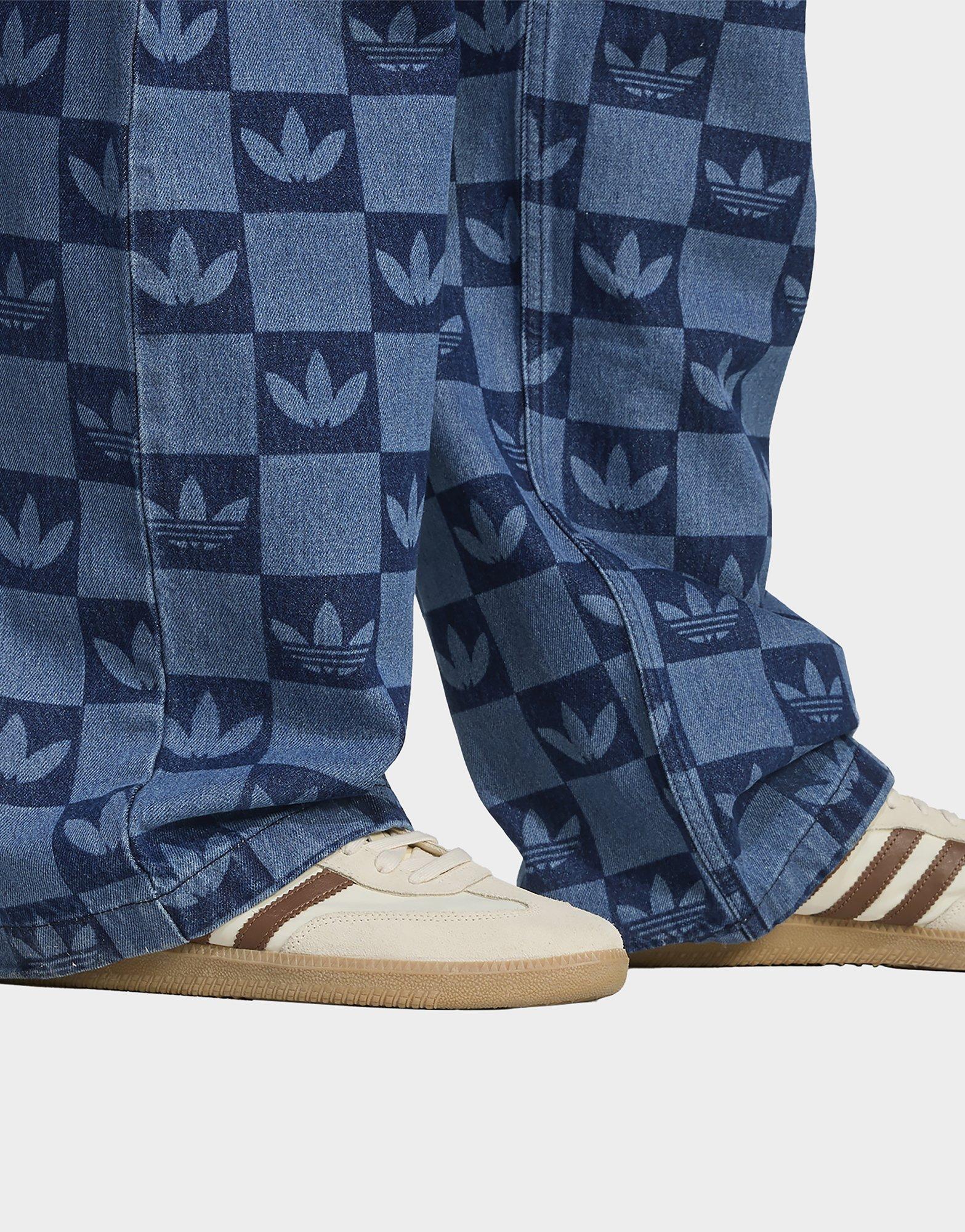 adidas Monogram All Over Print Regular Denim Broek
