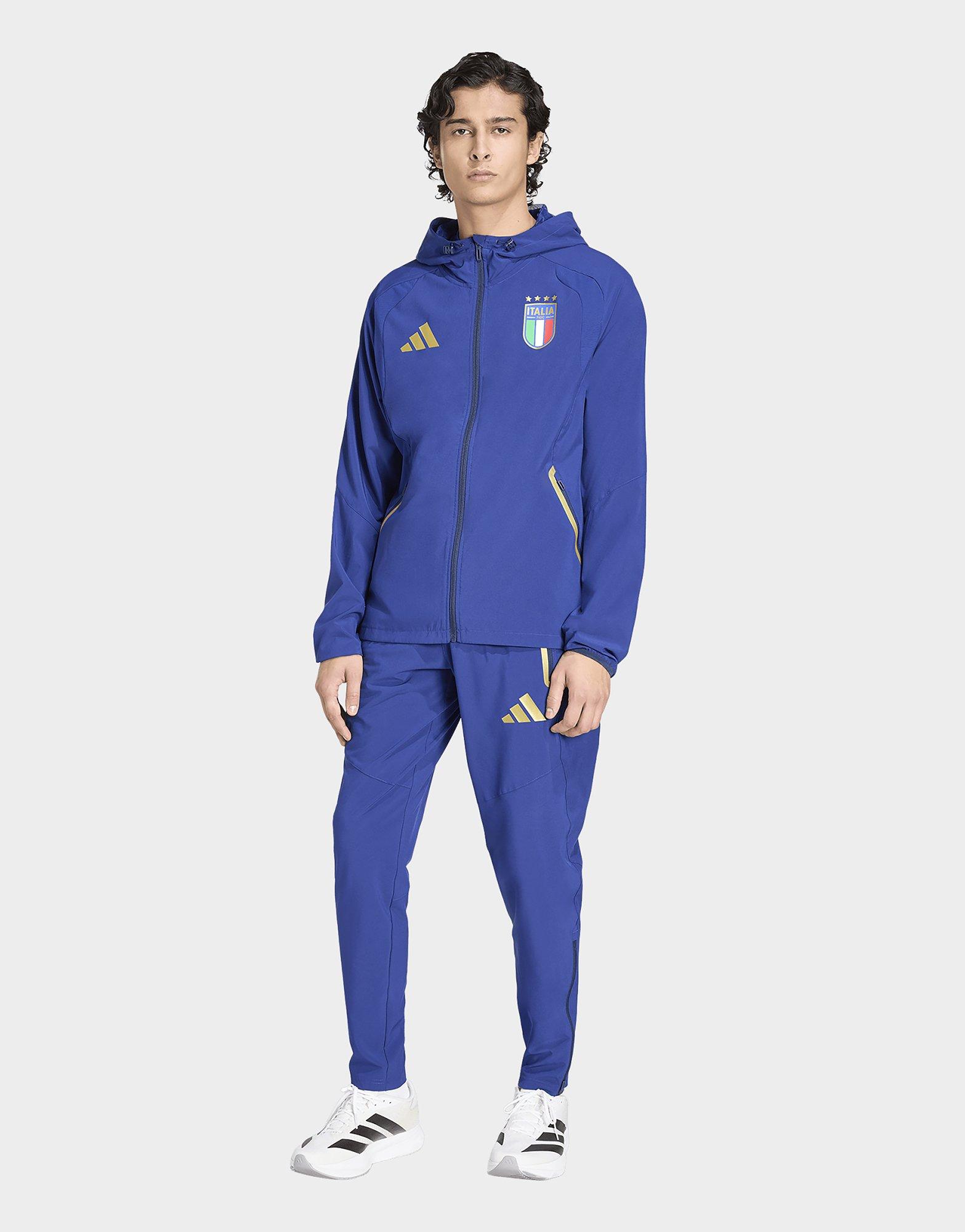 adidas Cortavientos con cierre de cremallera Italia Tiro Travel