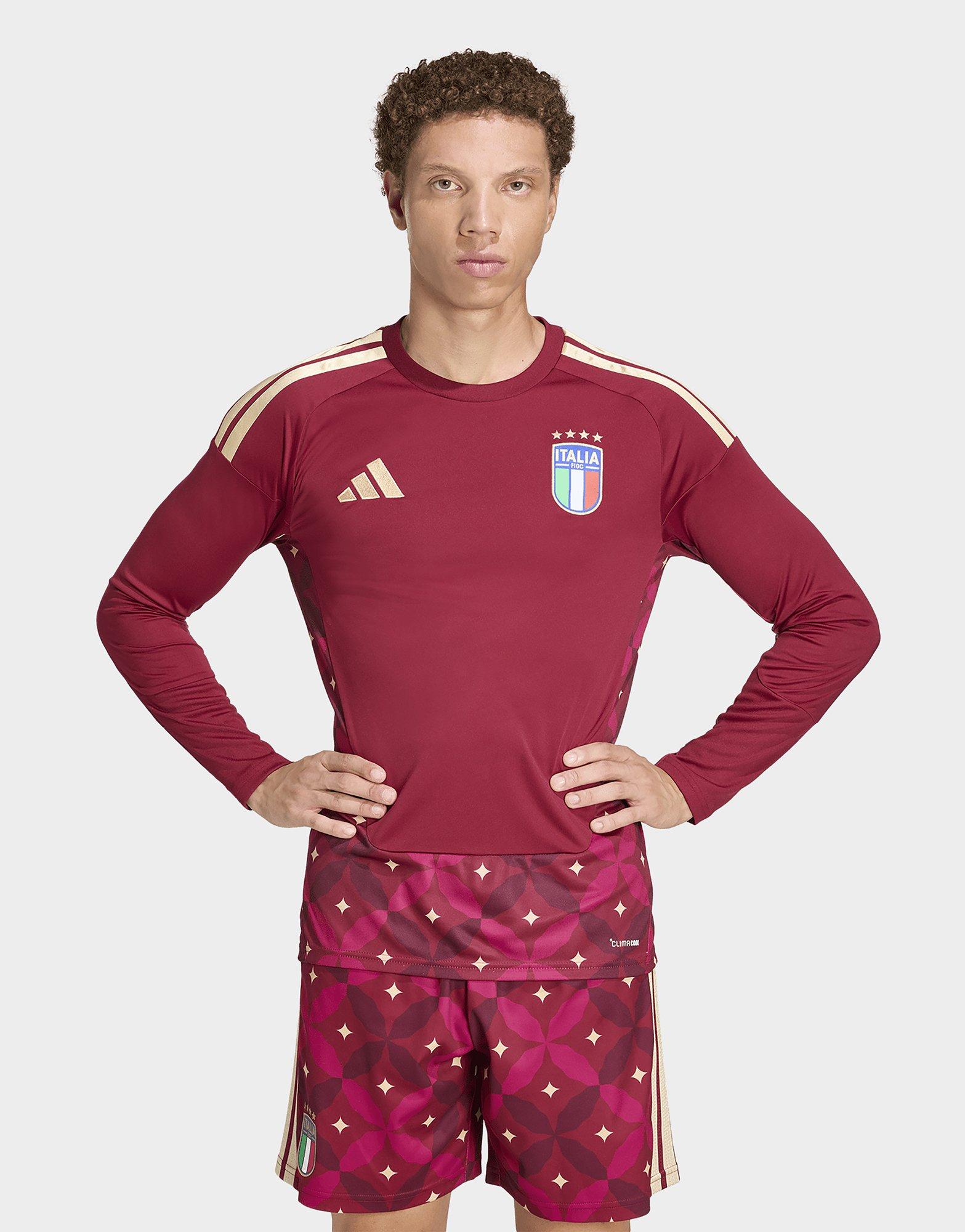 adidas Italy 26 Home Goalkeeper Long Sleeve Jersey