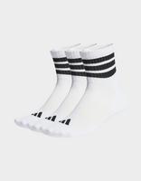 adidas Calzini Sportivi Imbottiti A Tre Strisce, Alta Caviglia, Confezione Da 3 Paia