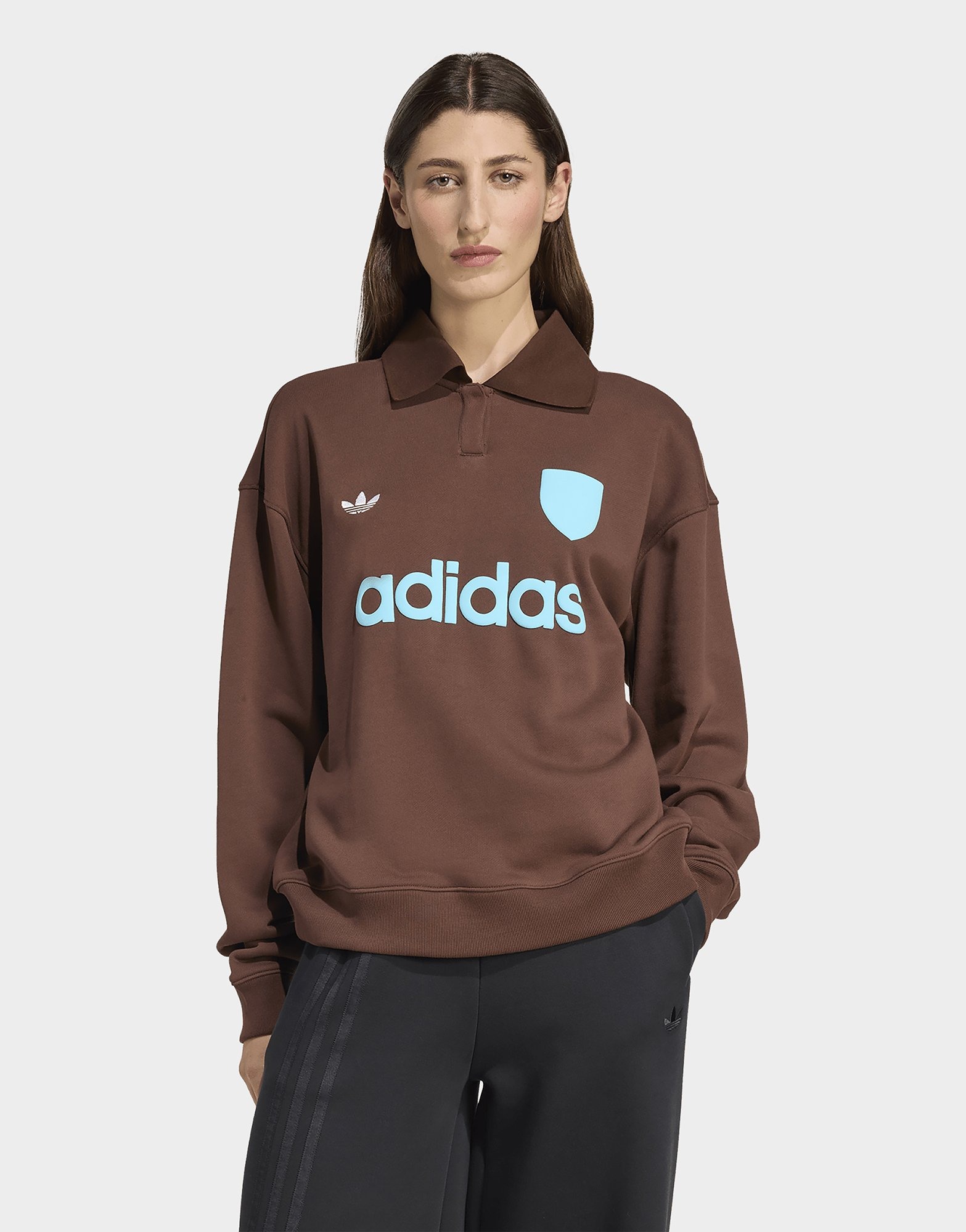 Brown adidas Graphic Football Sweatshirt | JD Sports UK