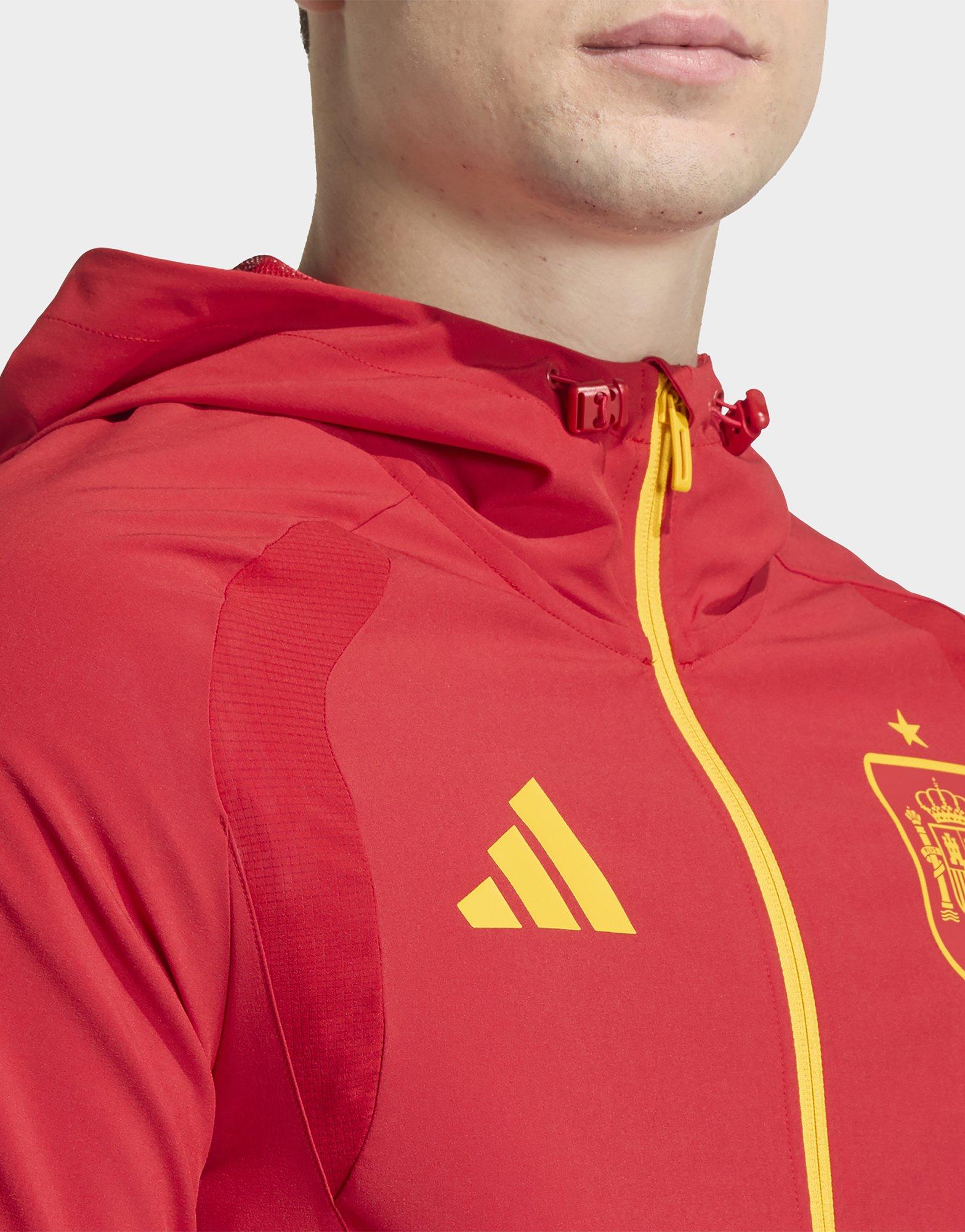 adidas Spanje Tiro Reiswindjack met Lange Ritssluiting