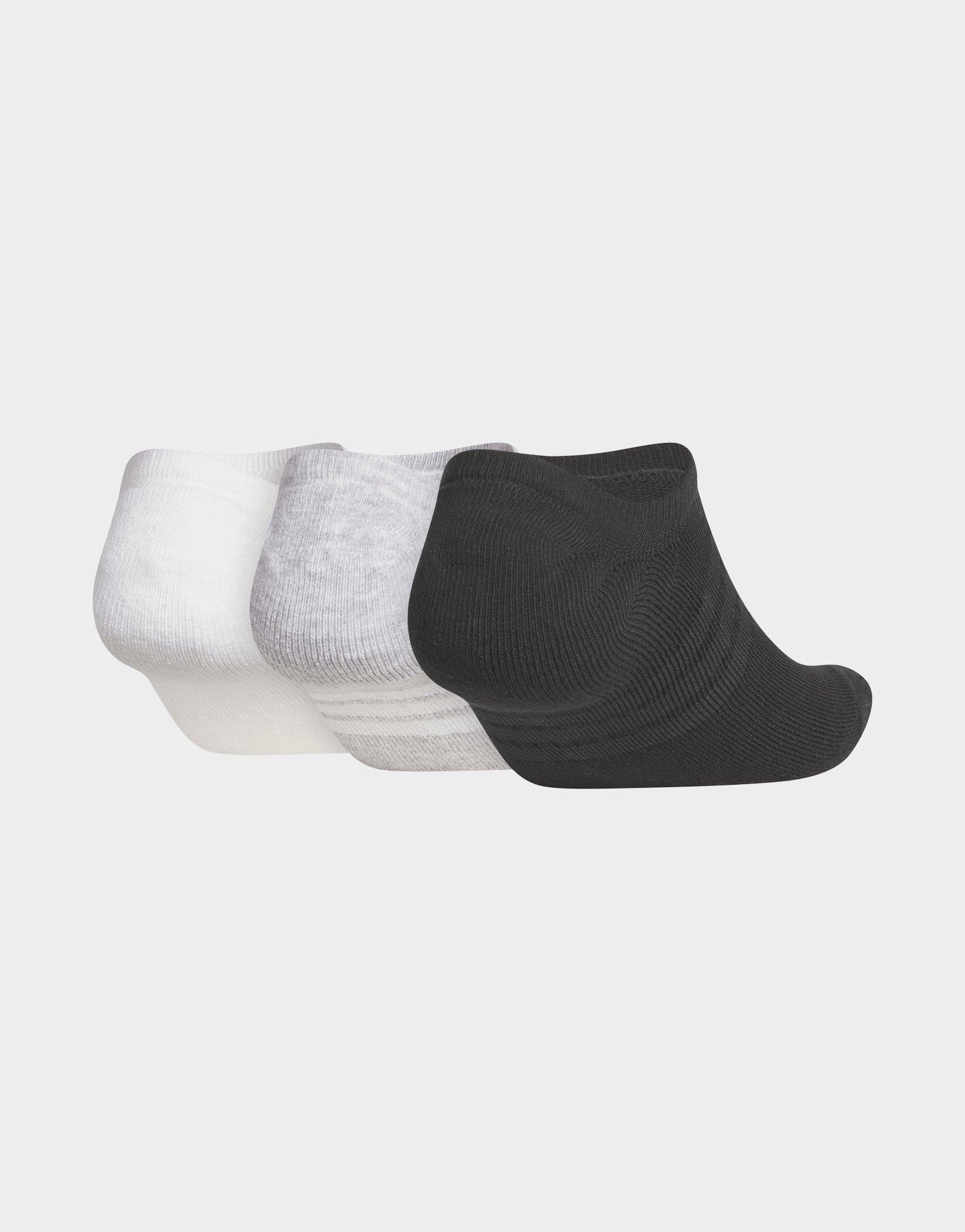 adidas Performance 3 Pack No Show Socks