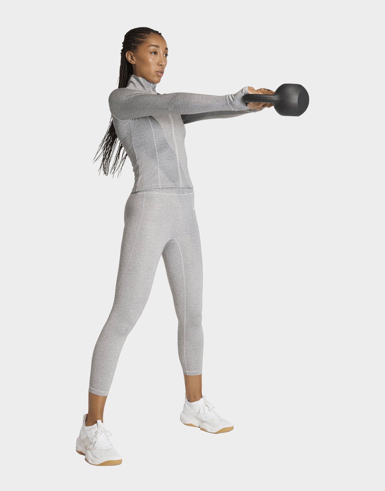 adidas Workout Essentials Heather Zip Through Jacket