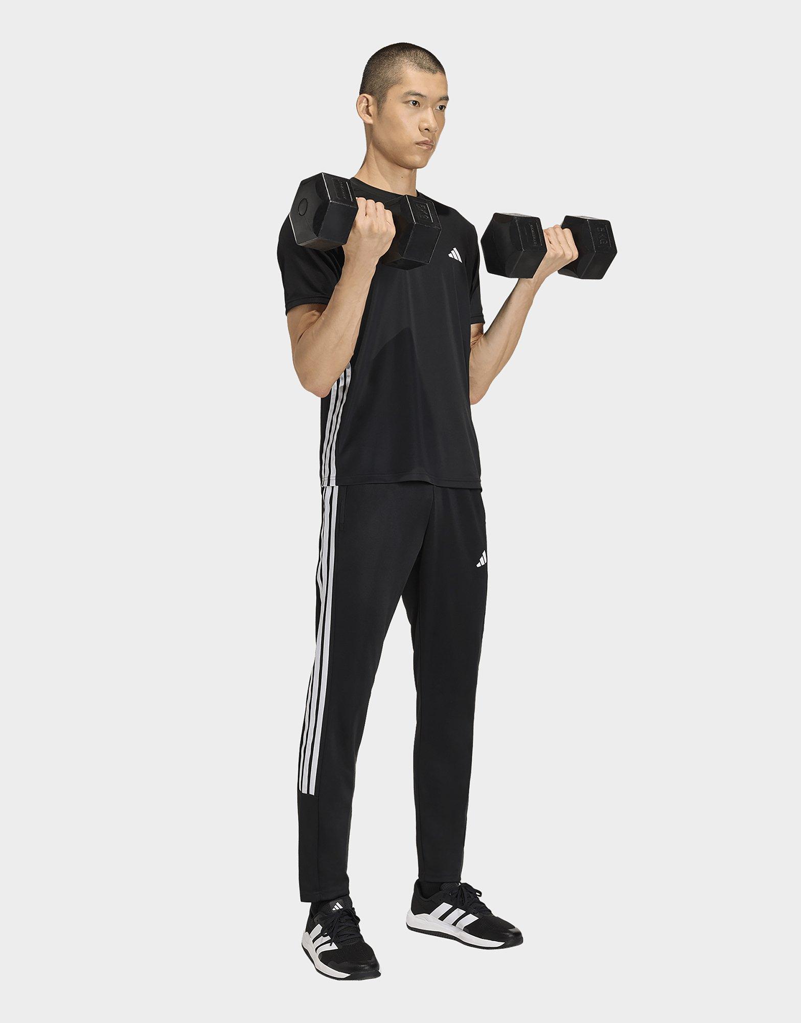 adidas Workout Essentials All-set 3-streifen Hose, Gewirktes Material