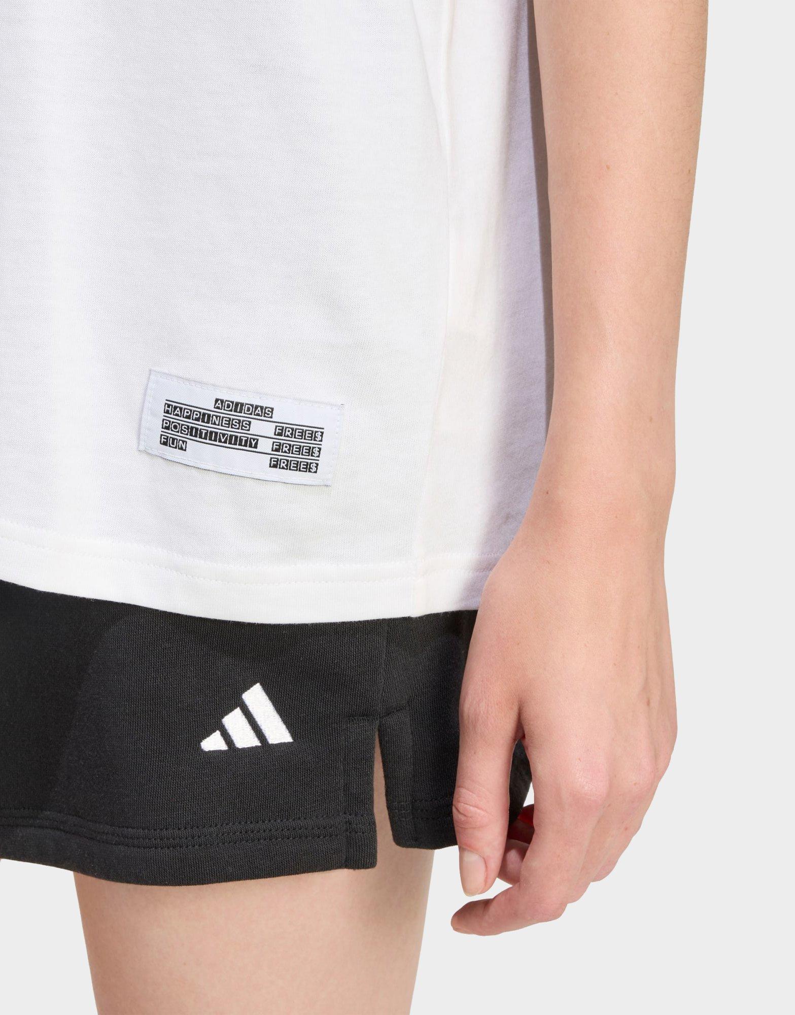 adidas MINI EMBROIDERY OVERSIZED GRAPHIC T-SHIRT