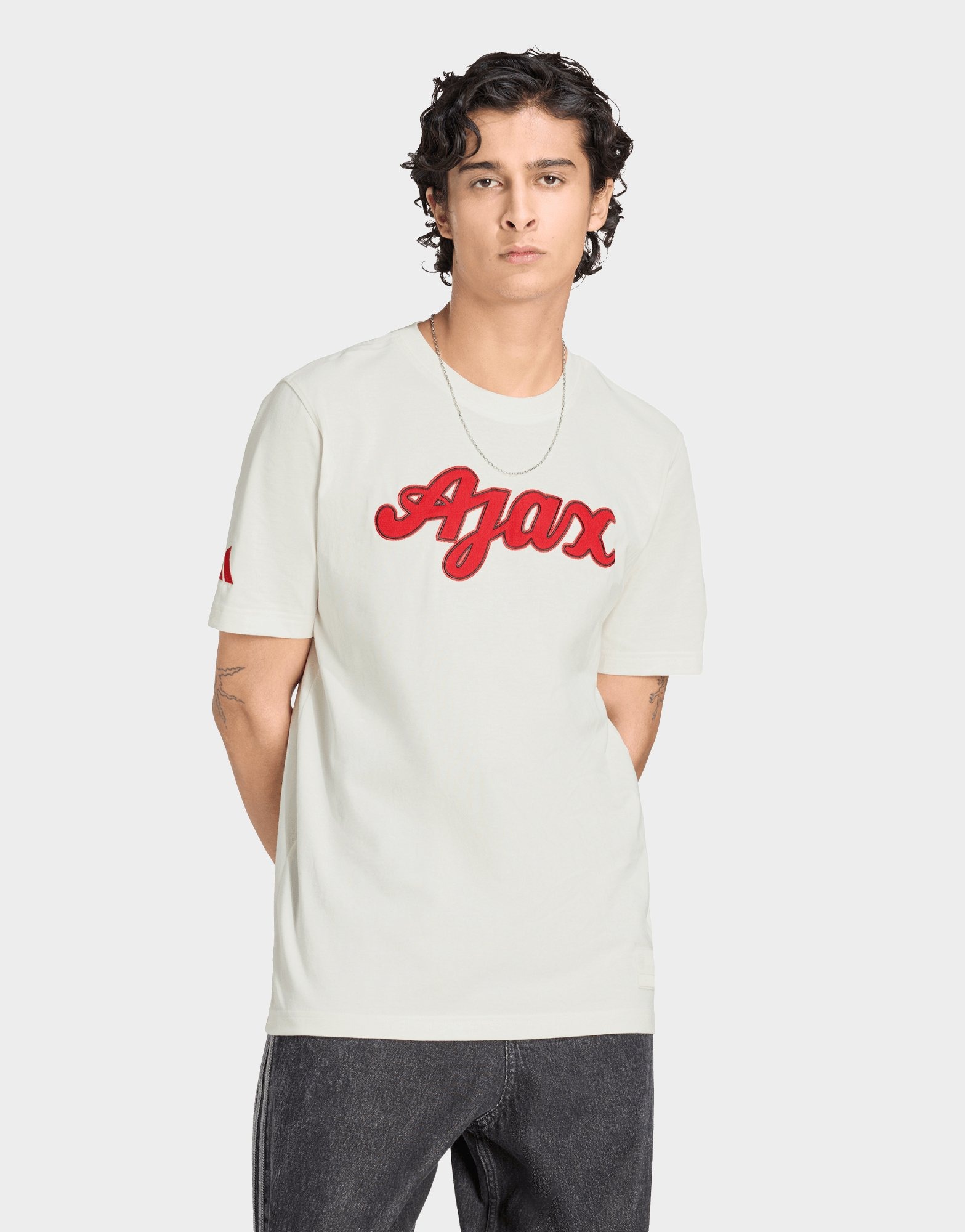 White adidas Ajax Amsterdam US T-Shirt | JD Sports UK