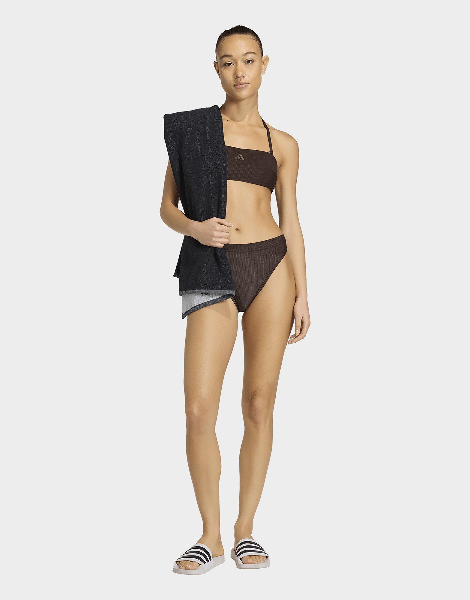 adidas Iconisea Ribbed Padded Bandeau Bikinioberteil