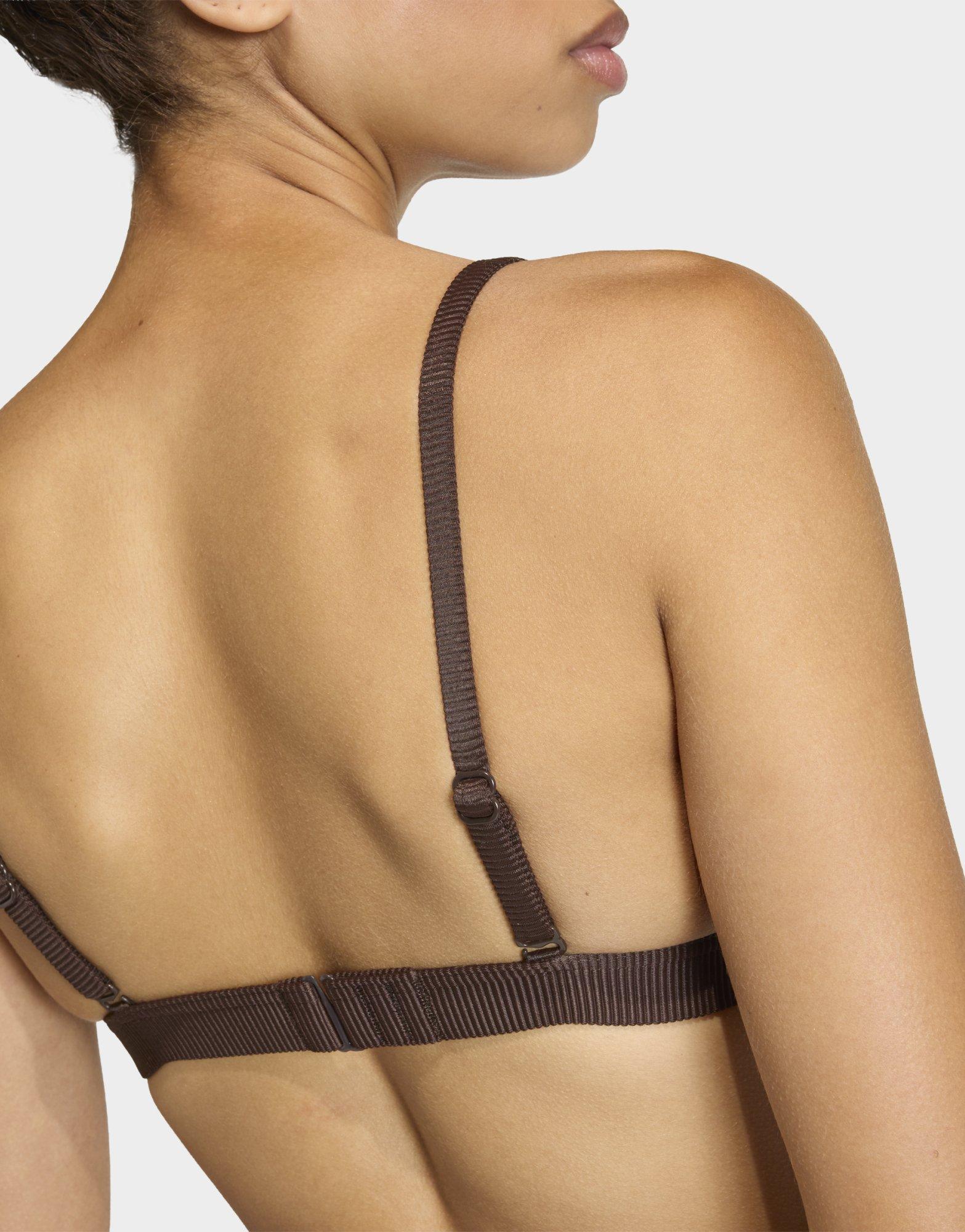 adidas Iconisea Ribbed Padded Triangle Bikini Top