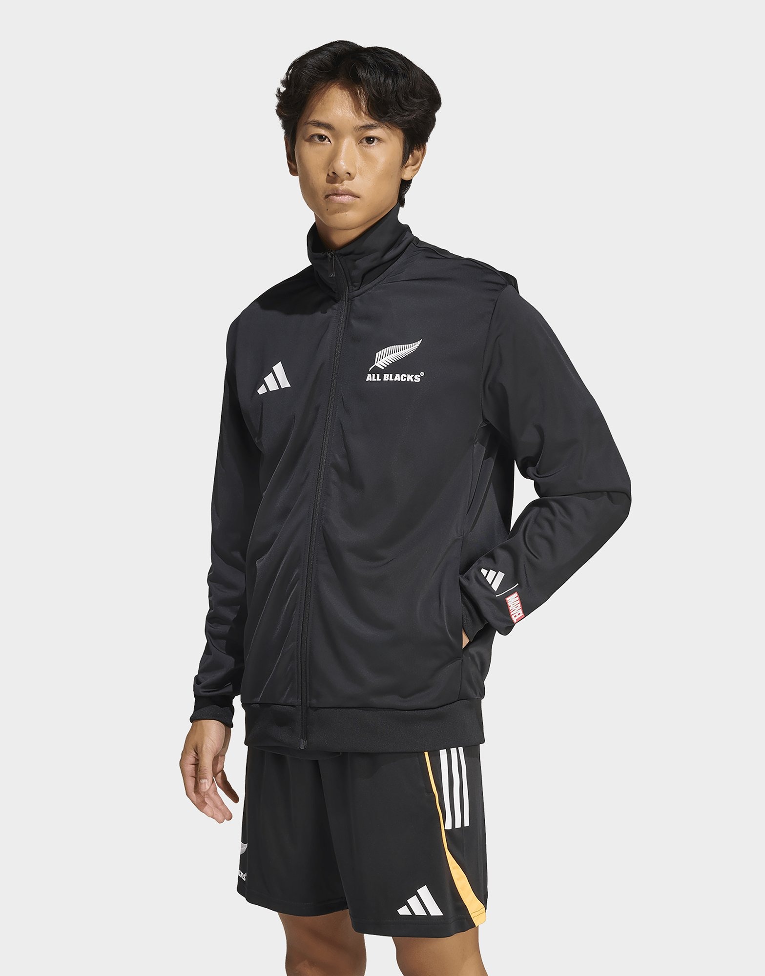 Black adidas All Blacks x Marvel Track Top | JD Sports UK