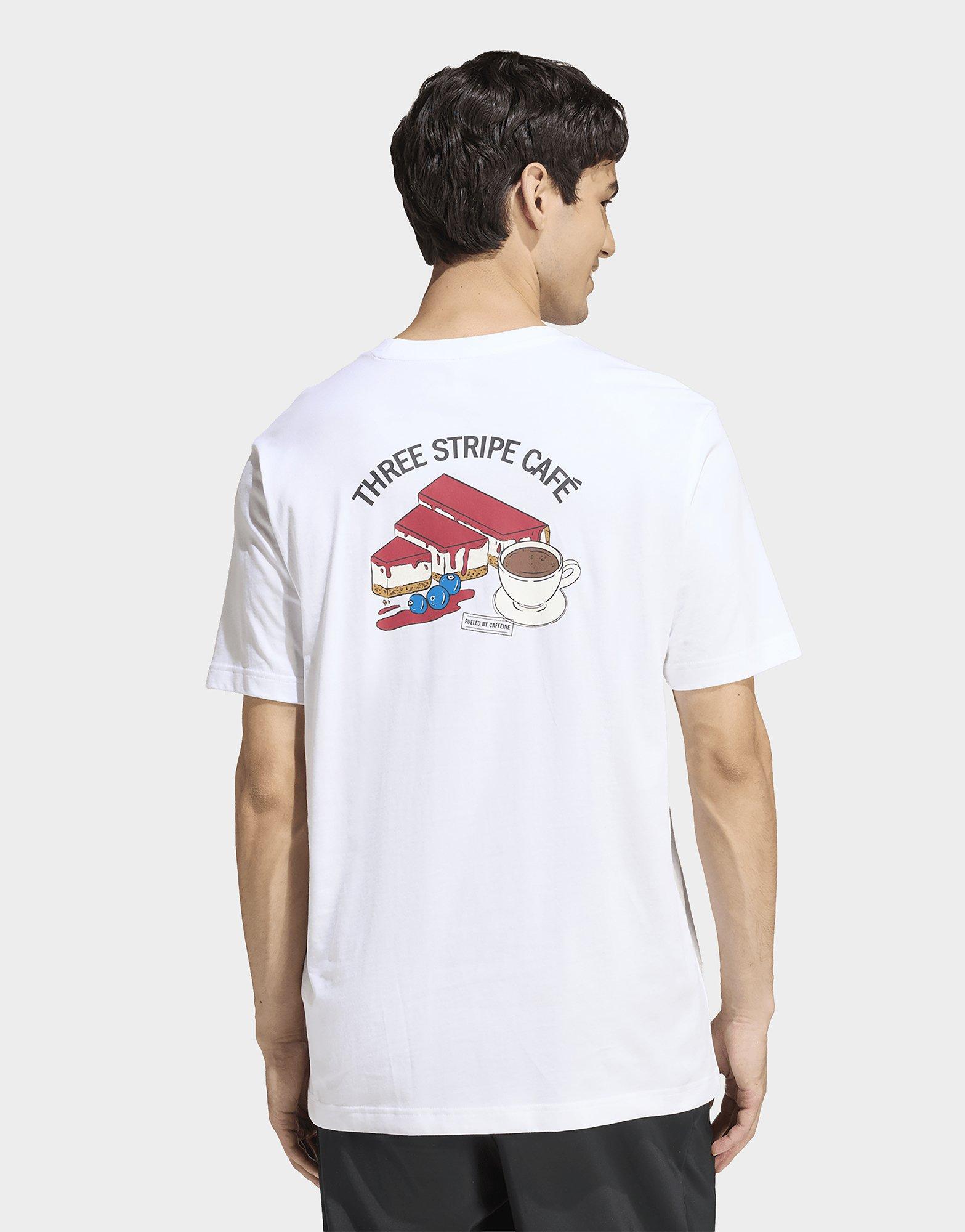 adidas T-SHIRT GRAPHIQUE COFFEE CAFE CHEESECAKE