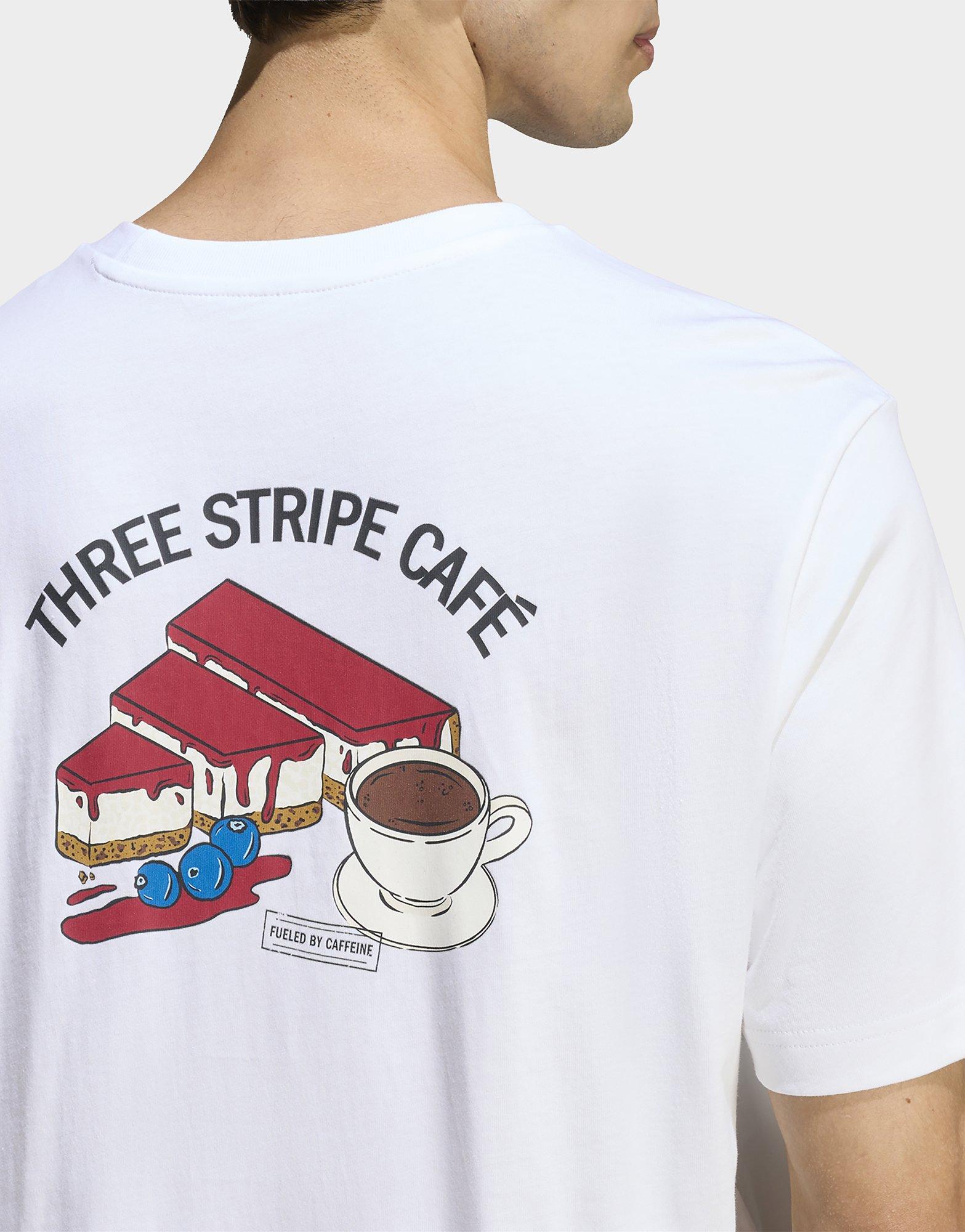 adidas T-SHIRT GRAPHIQUE COFFEE CAFE CHEESECAKE