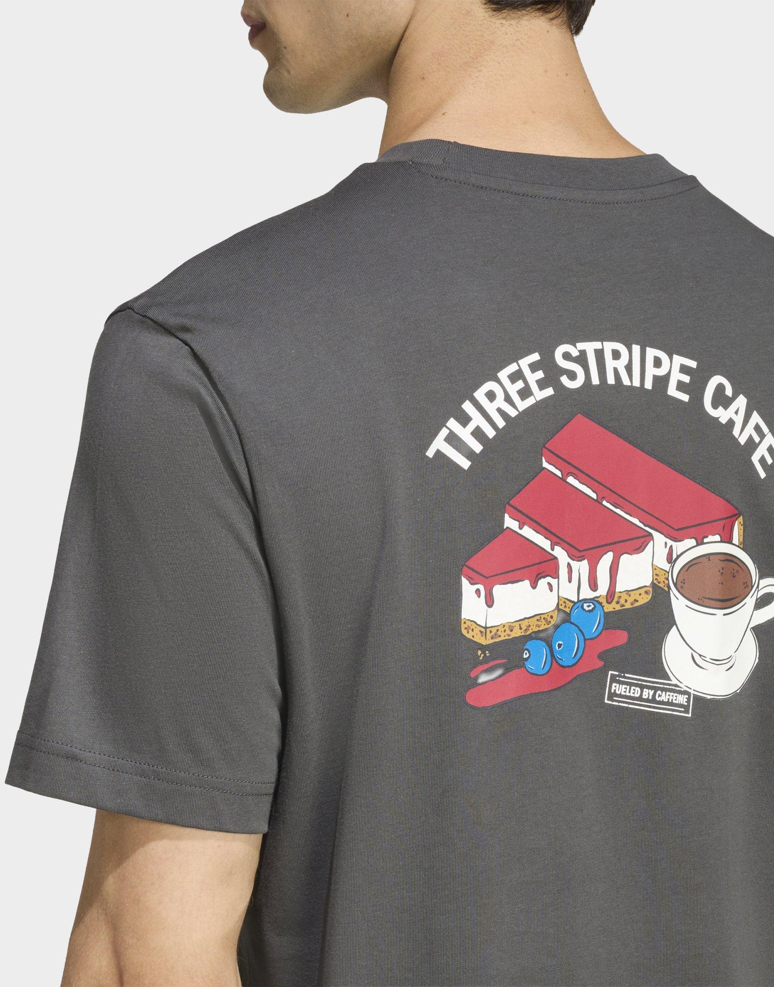 adidas T-SHIRT GRAPHIQUE COFFEE CAFE CHEESECAKE