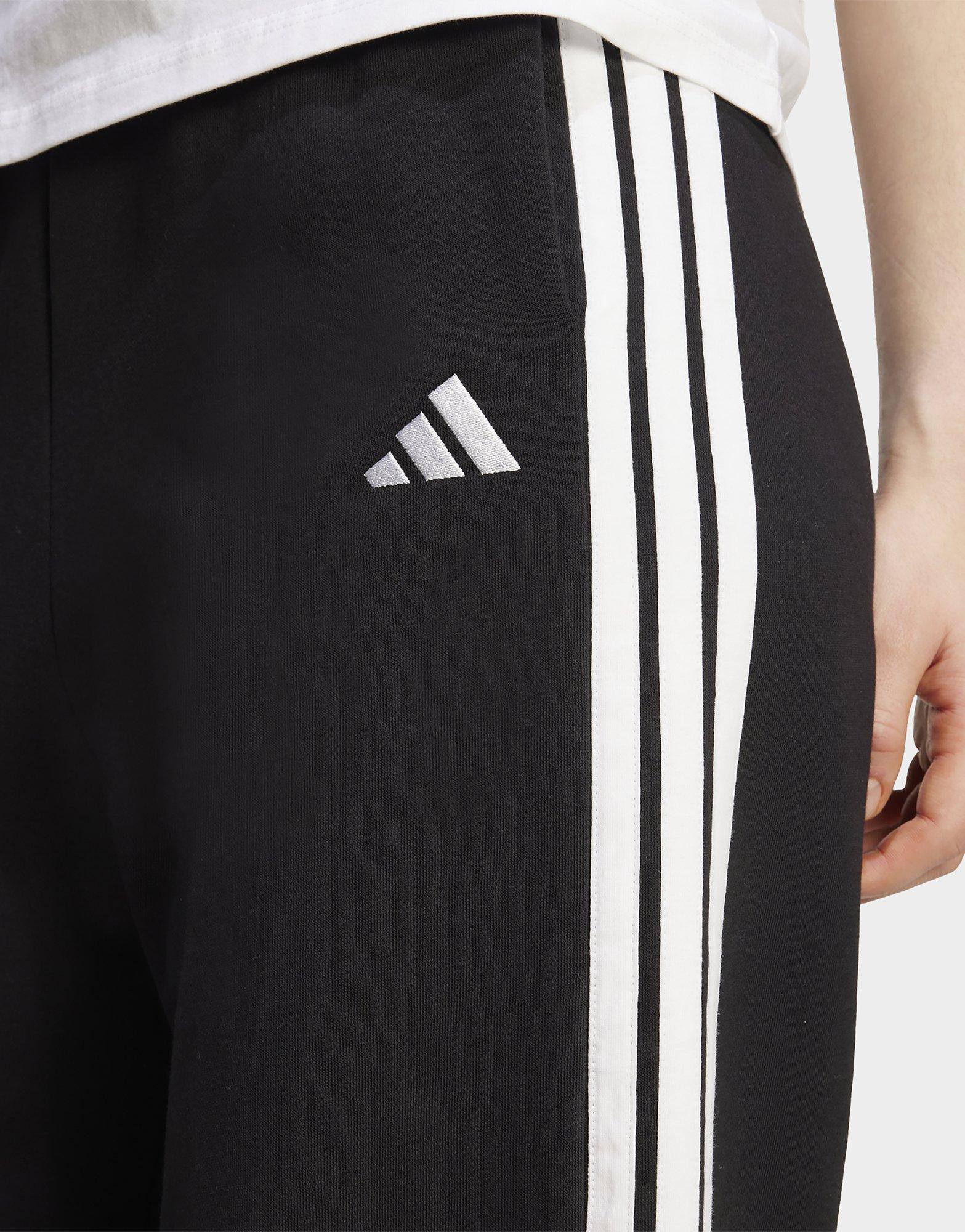adidas adidas 3-Stripes Fleece Wide Broek