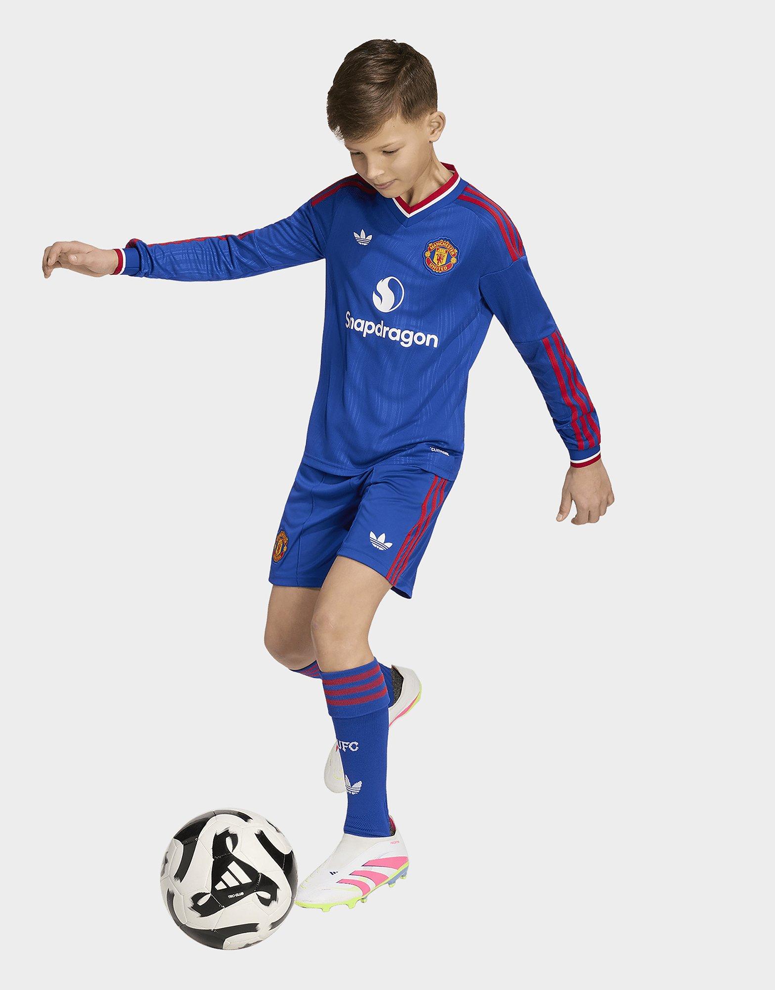 adidas Manchester United 26/27 Kids, Auswärtstrikot, Langärmelig