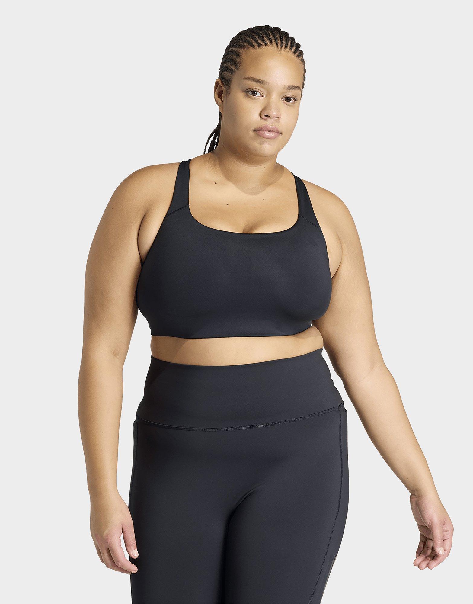 adidas Reggiseno Optime Workout 3 Stripes Medium Support (curvy)