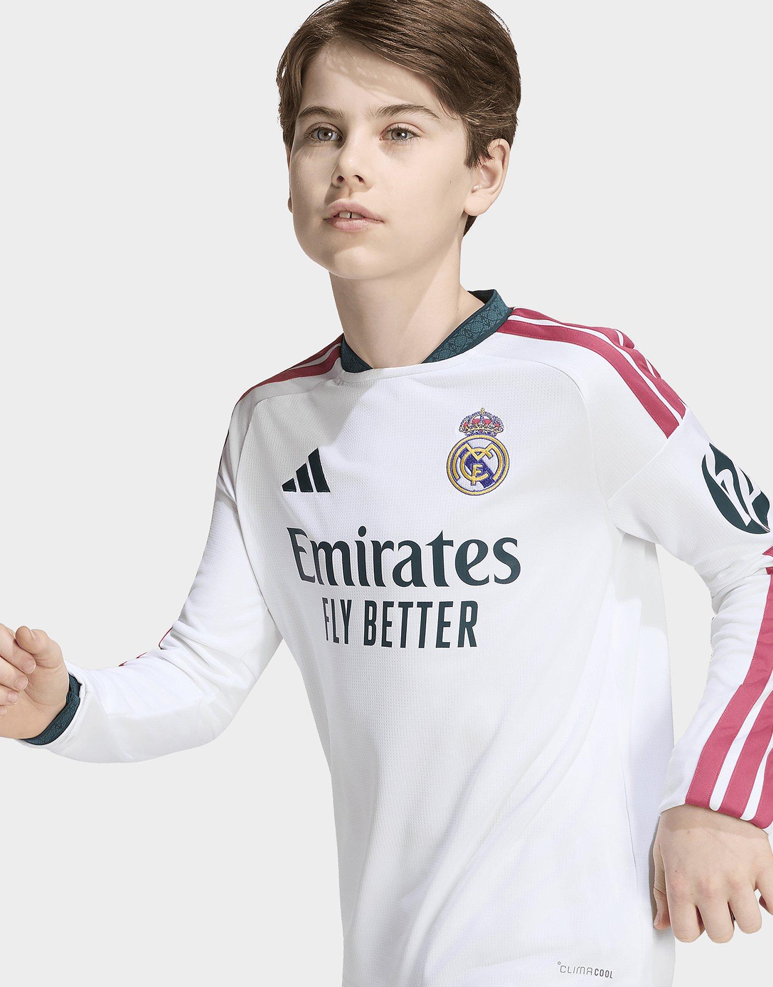 adidas Maillot Manches Longues Domicile Real Madrid 26/27 Enfants