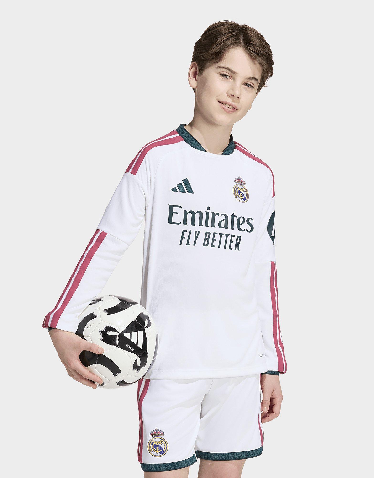 adidas Maglia Home A Maniche Lunghe Real Madrid 26/27 Per Bambini E Bambine