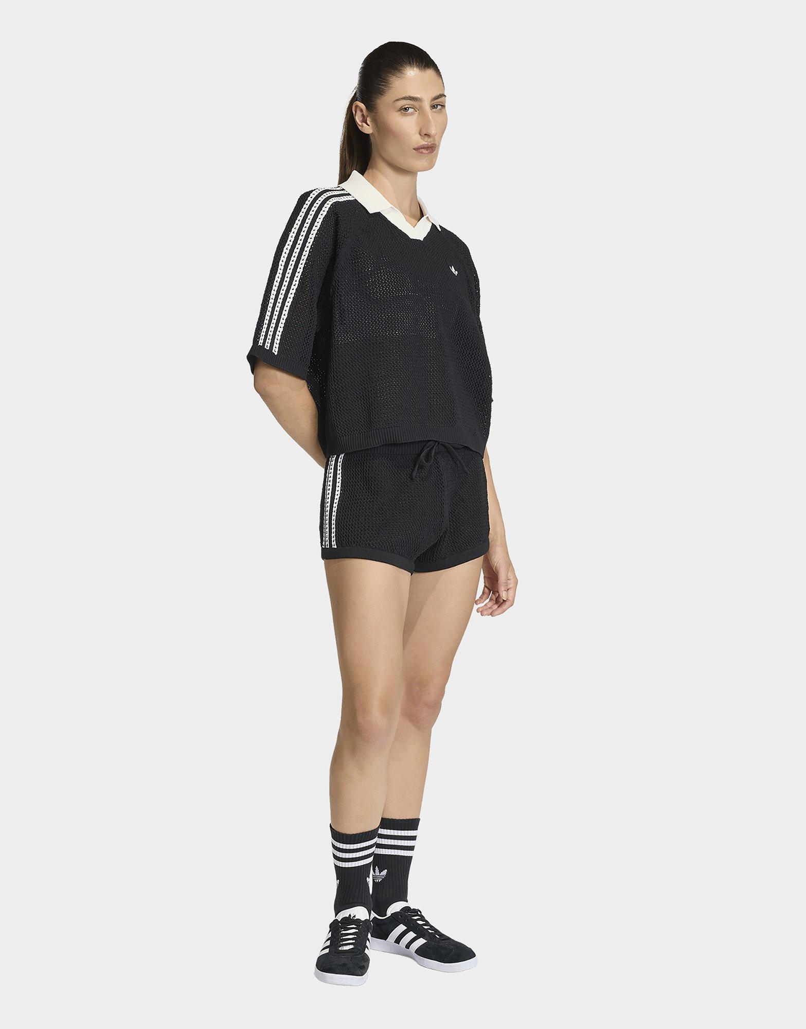 adidas Originals Knitted Crochet Polo