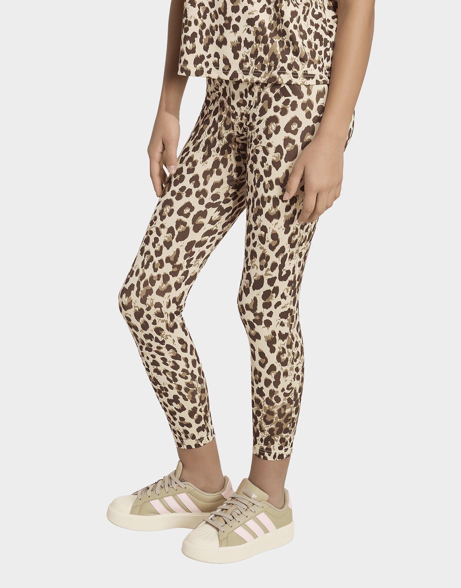 adidas Leggings Sportivi Con Stampa Animalier