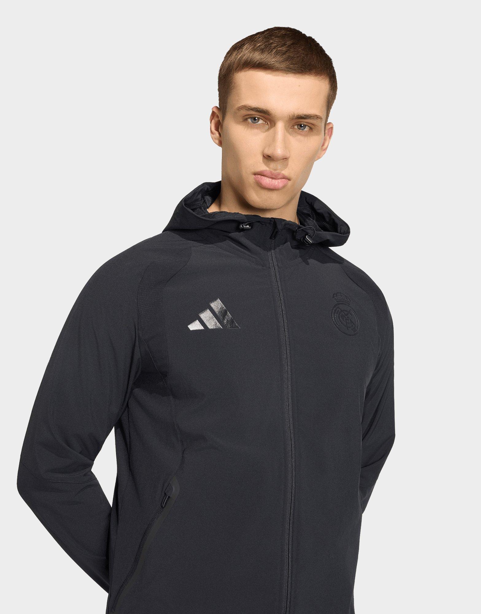 adidas Real Madrid Reiswindjack met Lange Ritssluiting