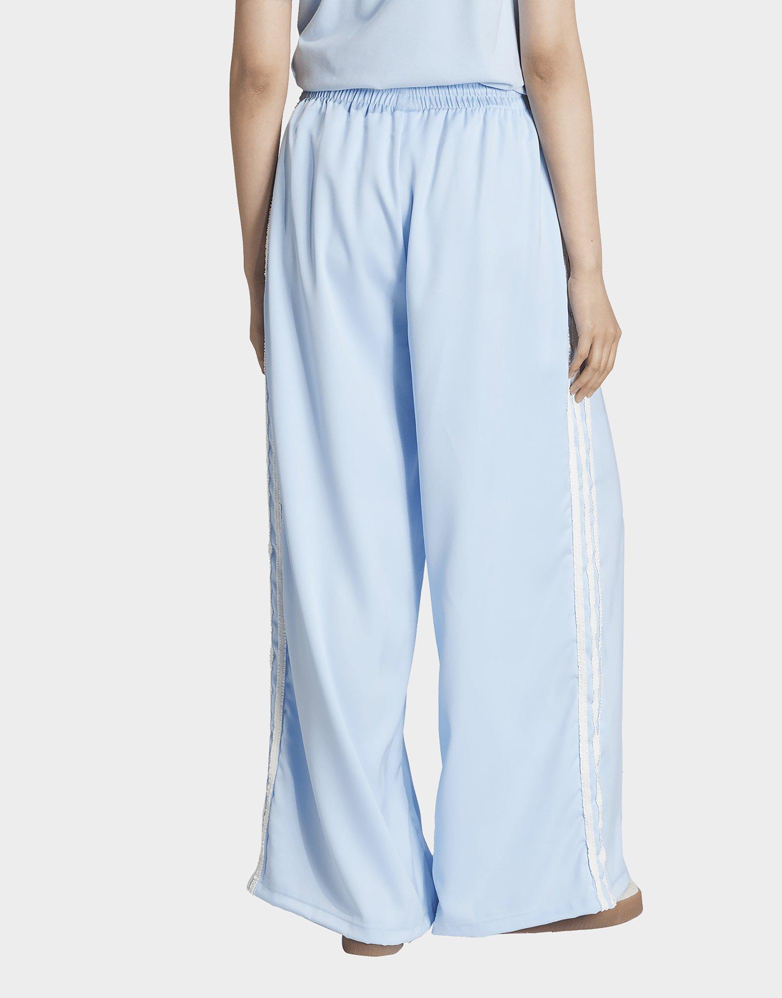 adidas adidas Originals Satin Ruffle 3-Stripes Wide Leg Broek