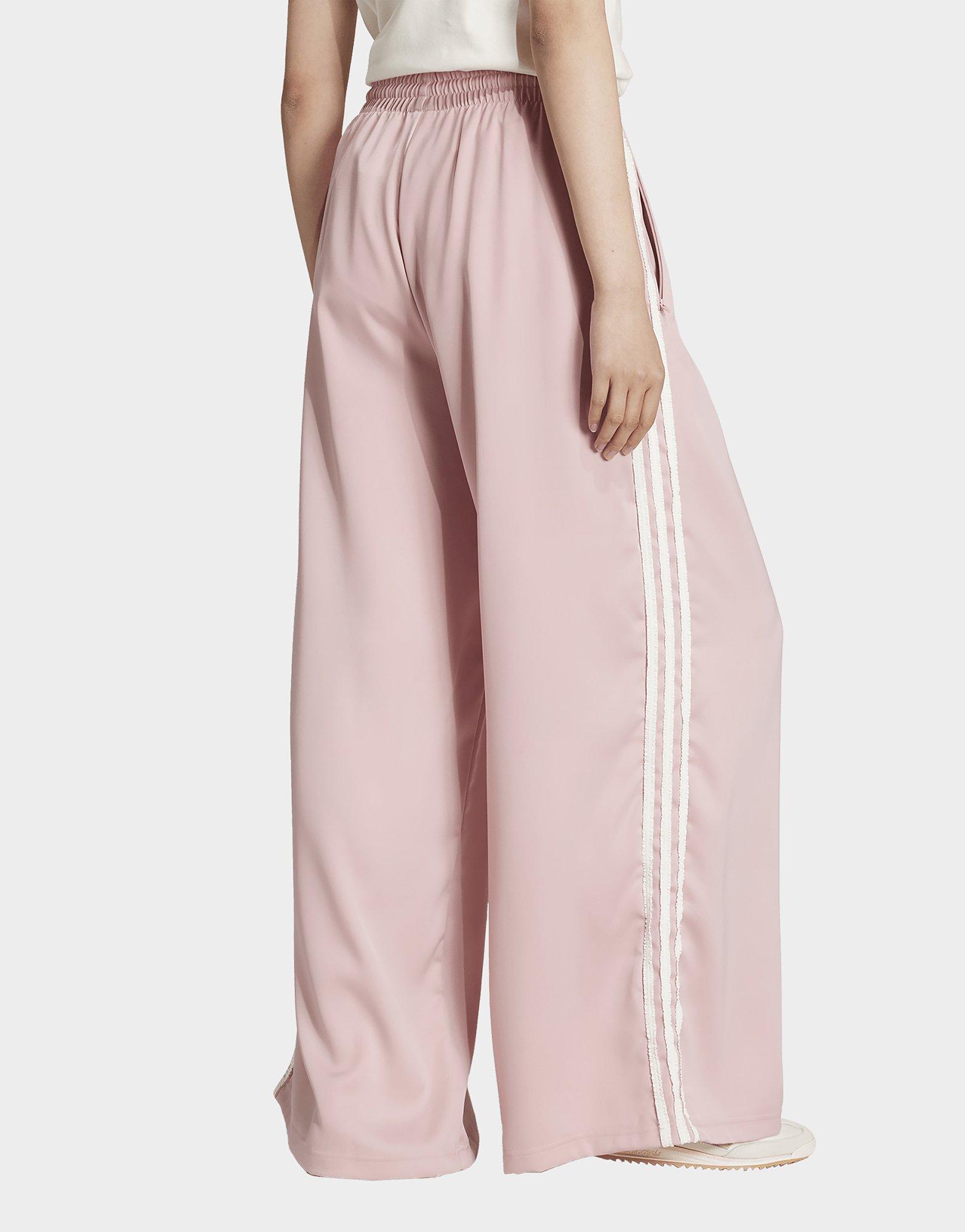 adidas adidas Originals Satin Ruffle 3-Stripes Wide Leg Broek