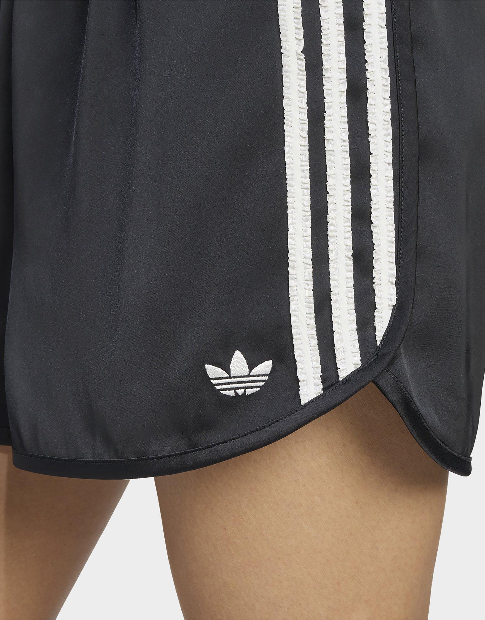 adidas adidas Originals Satin-Shorts, Rüschendetails, 3-Streifen