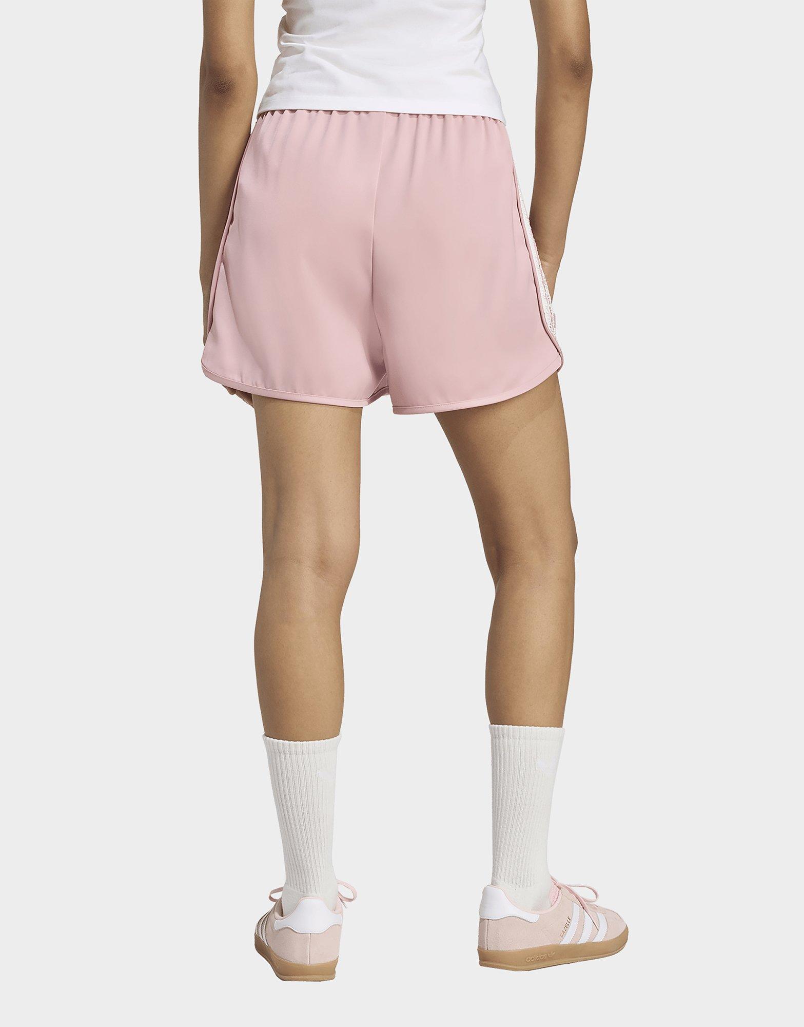 adidas adidas Originals Satin-Shorts, Rüschendetails, 3-Streifen