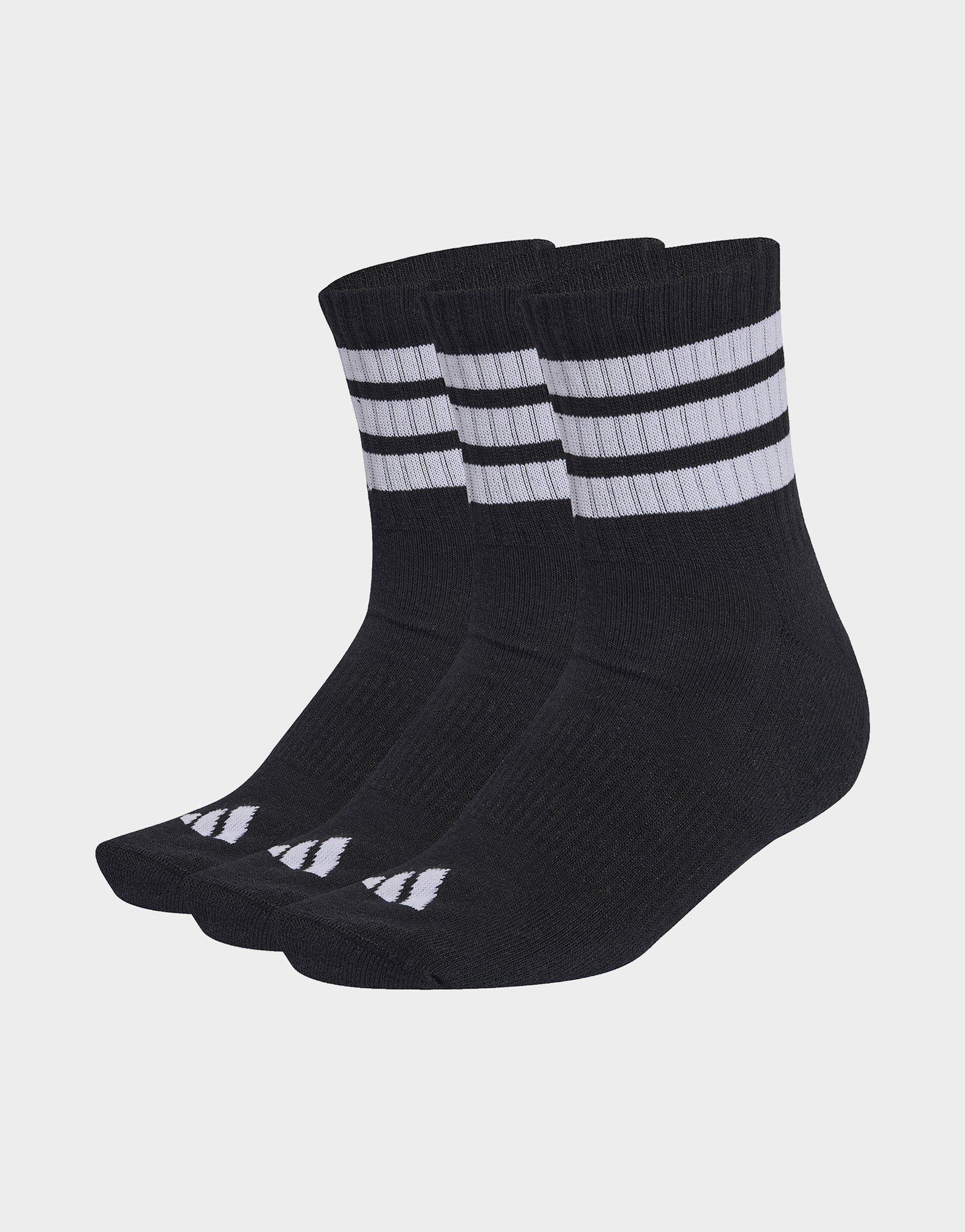 adidas Calzini Sportivi Imbottiti A Tre Strisce, Alta Caviglia, Confezione Da 3 Paia