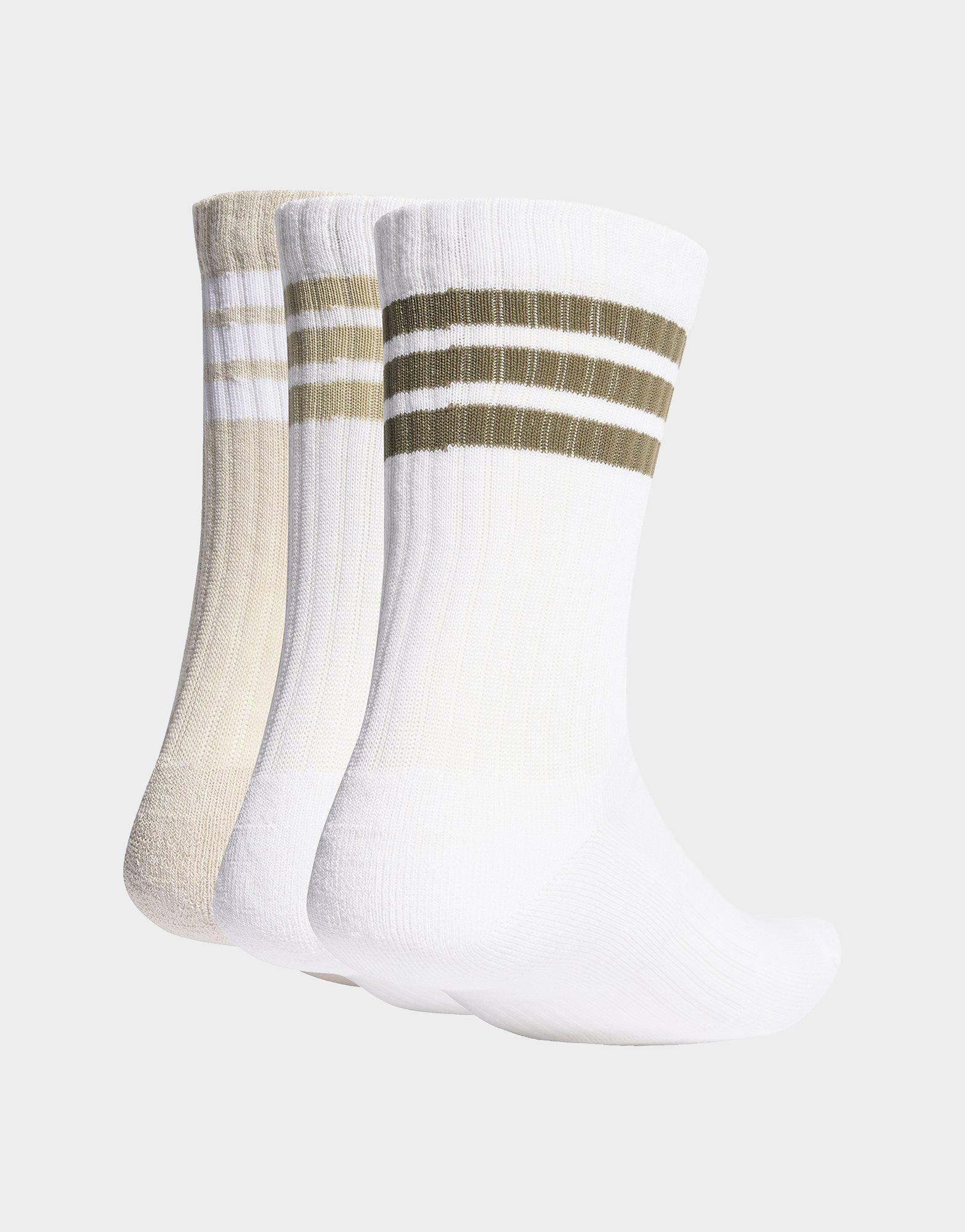 adidas 3-STRIPES CUSHIONED SPORTSWEAR CREW SOCKS 3 PAIR PACK