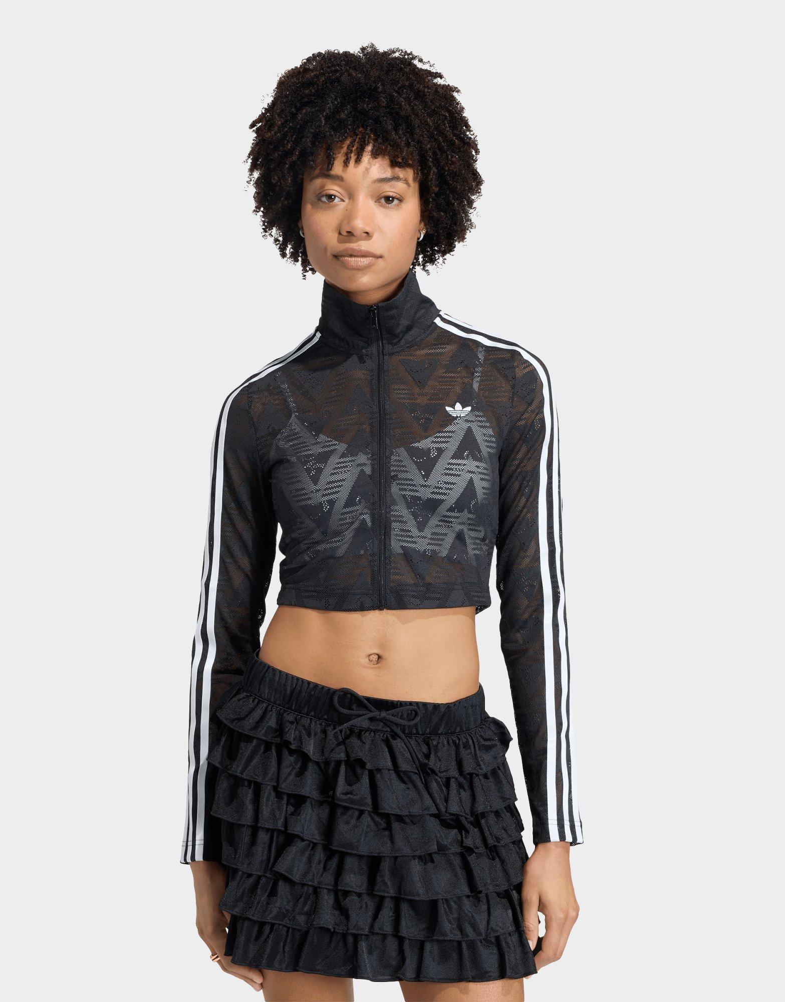 adidas TOP DA ALLENAMENTO ICONICO IN PIZZO FIREBIRD