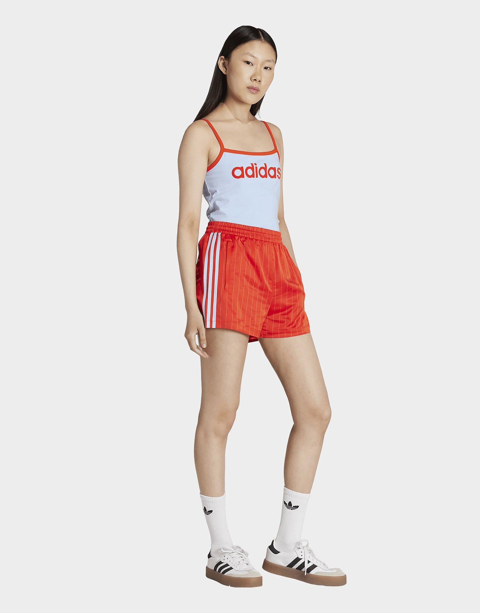 adidas Originals Pin-stripe Satin Shorts