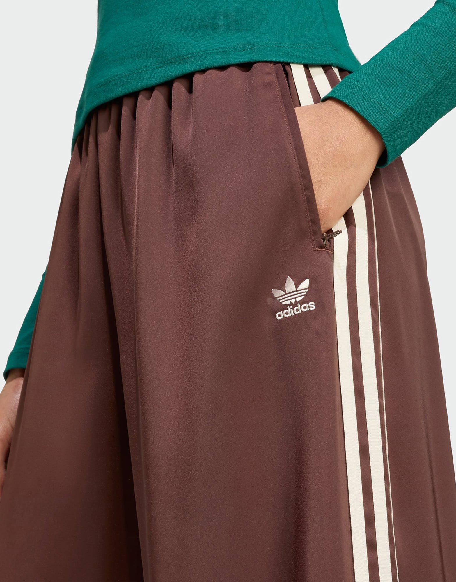 adidas Originals Pantalon de survêtement à jambes larges en satin Adicolor