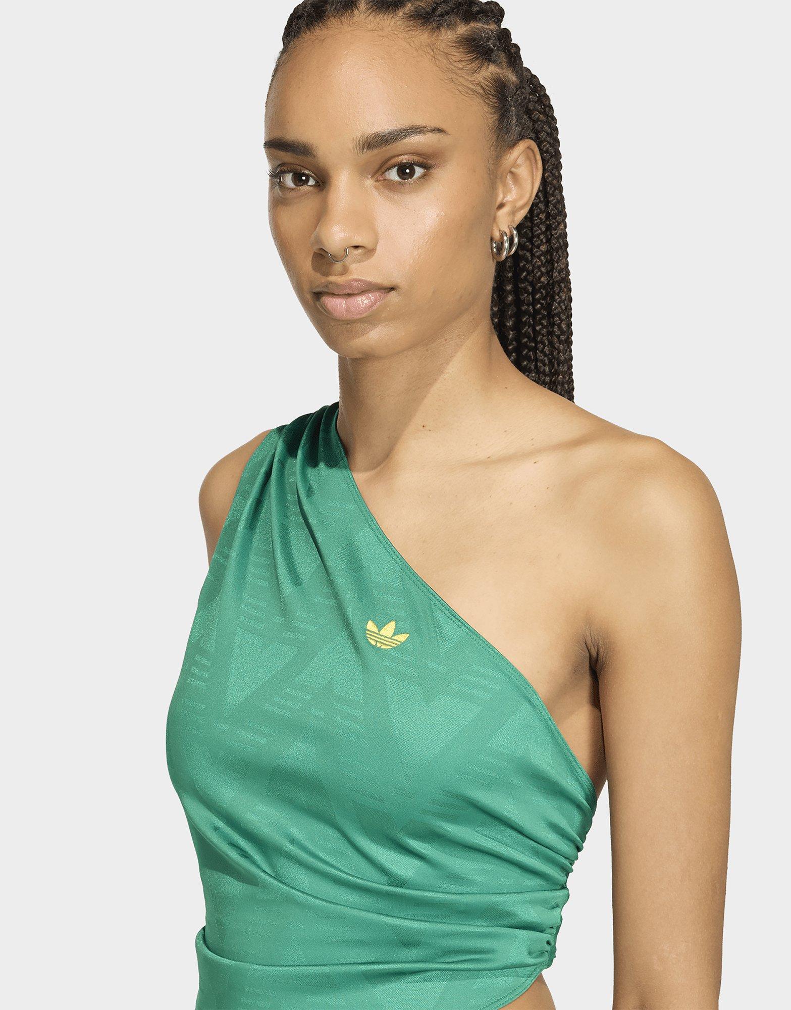 adidas ROUCHED ONE SHOULDER TOP