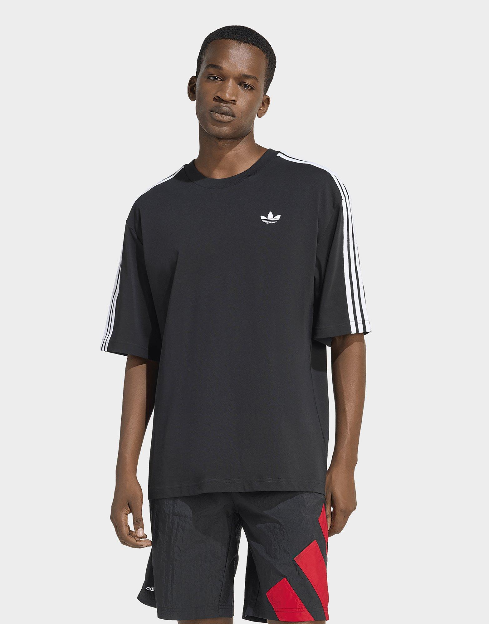 adidas T-SHIRT OVERSIZE 3 BANDES ADICOLOR
