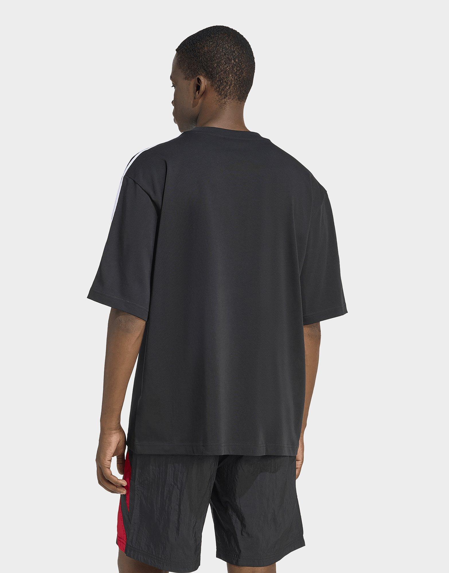 adidas T-SHIRT OVERSIZE 3 BANDES ADICOLOR