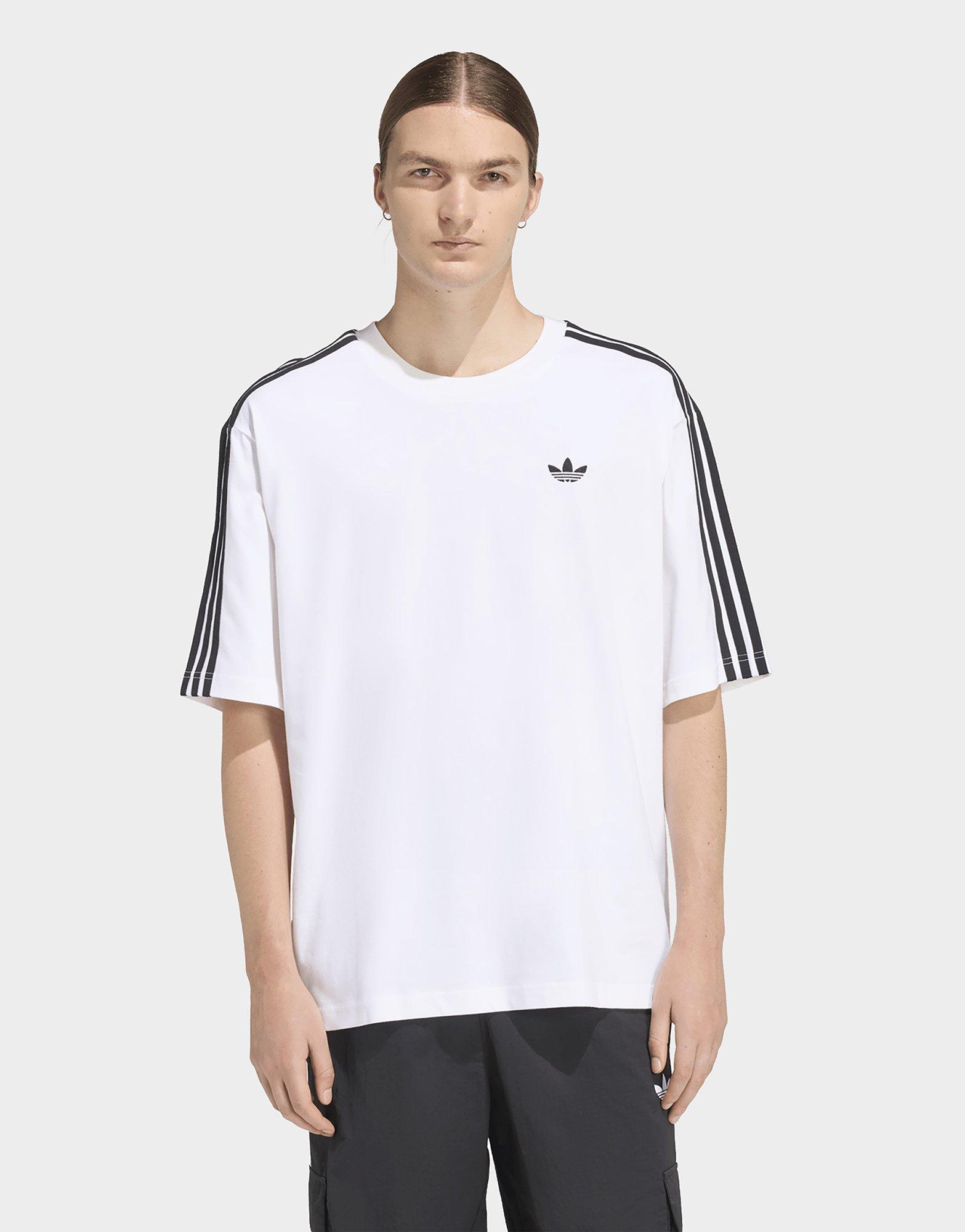 adidas T-SHIRT OVERSIZE 3 BANDES ADICOLOR