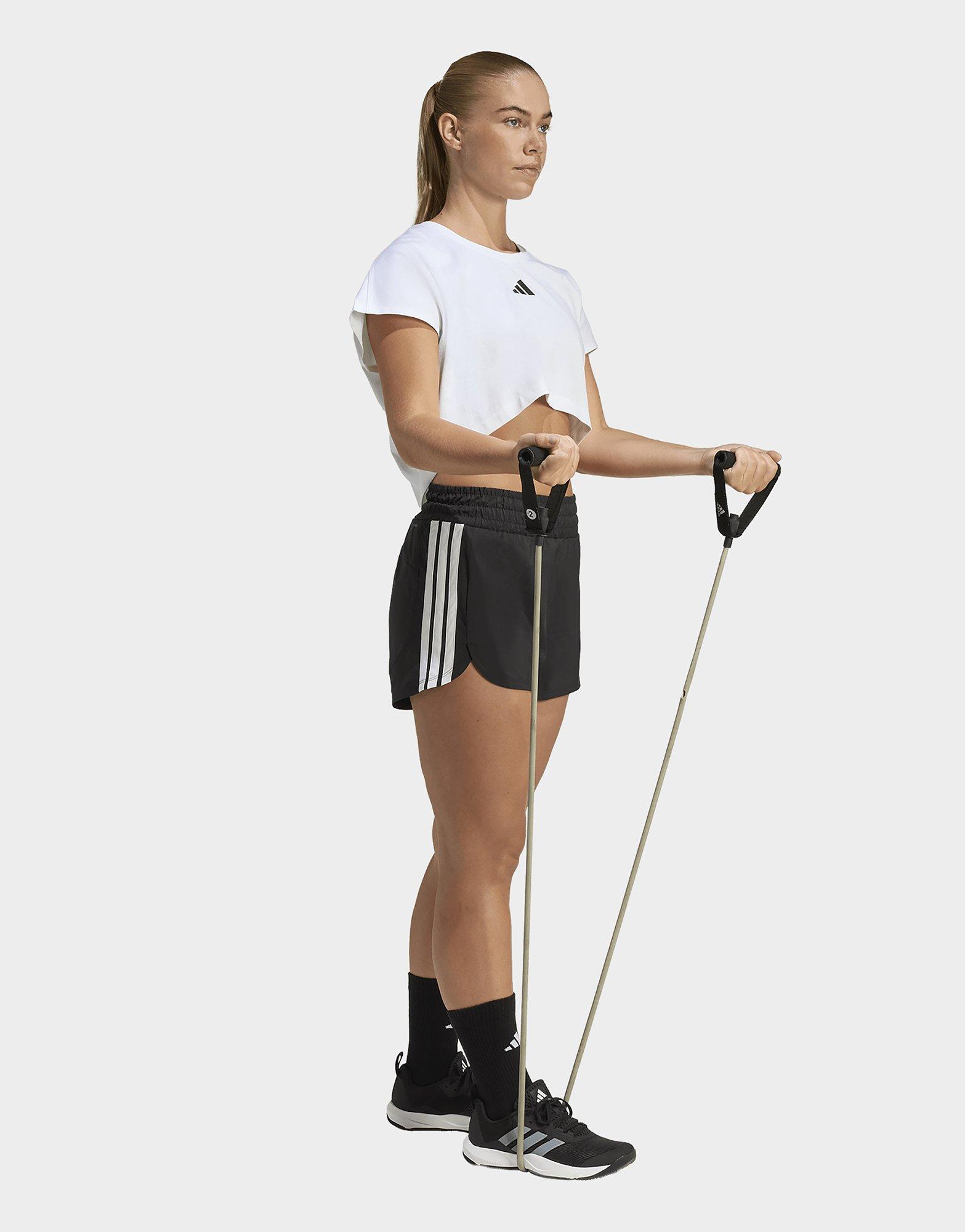 adidas Pacer Workout Woven High Rise Shorts