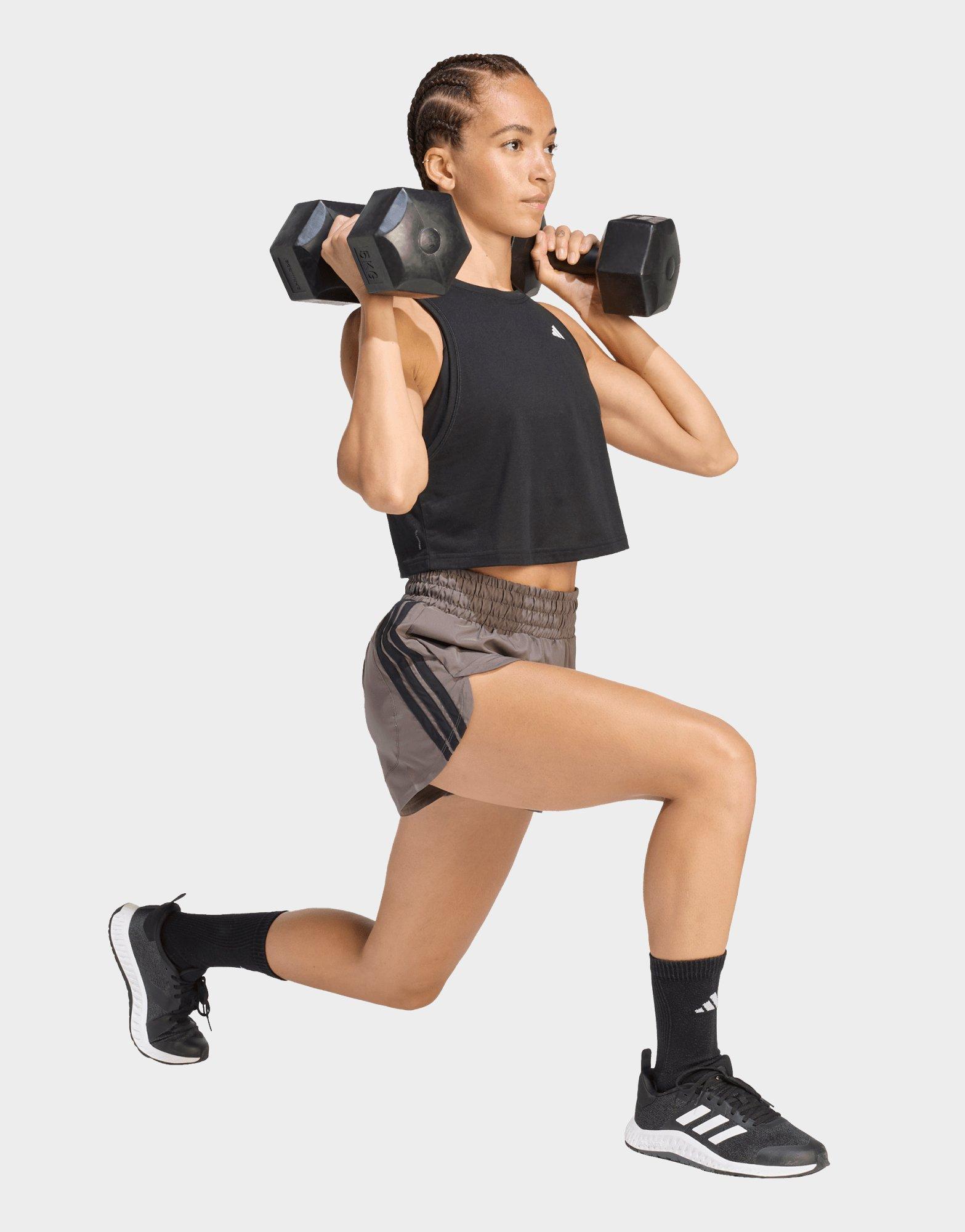 adidas Pacer Workout Woven High Rise Shorts