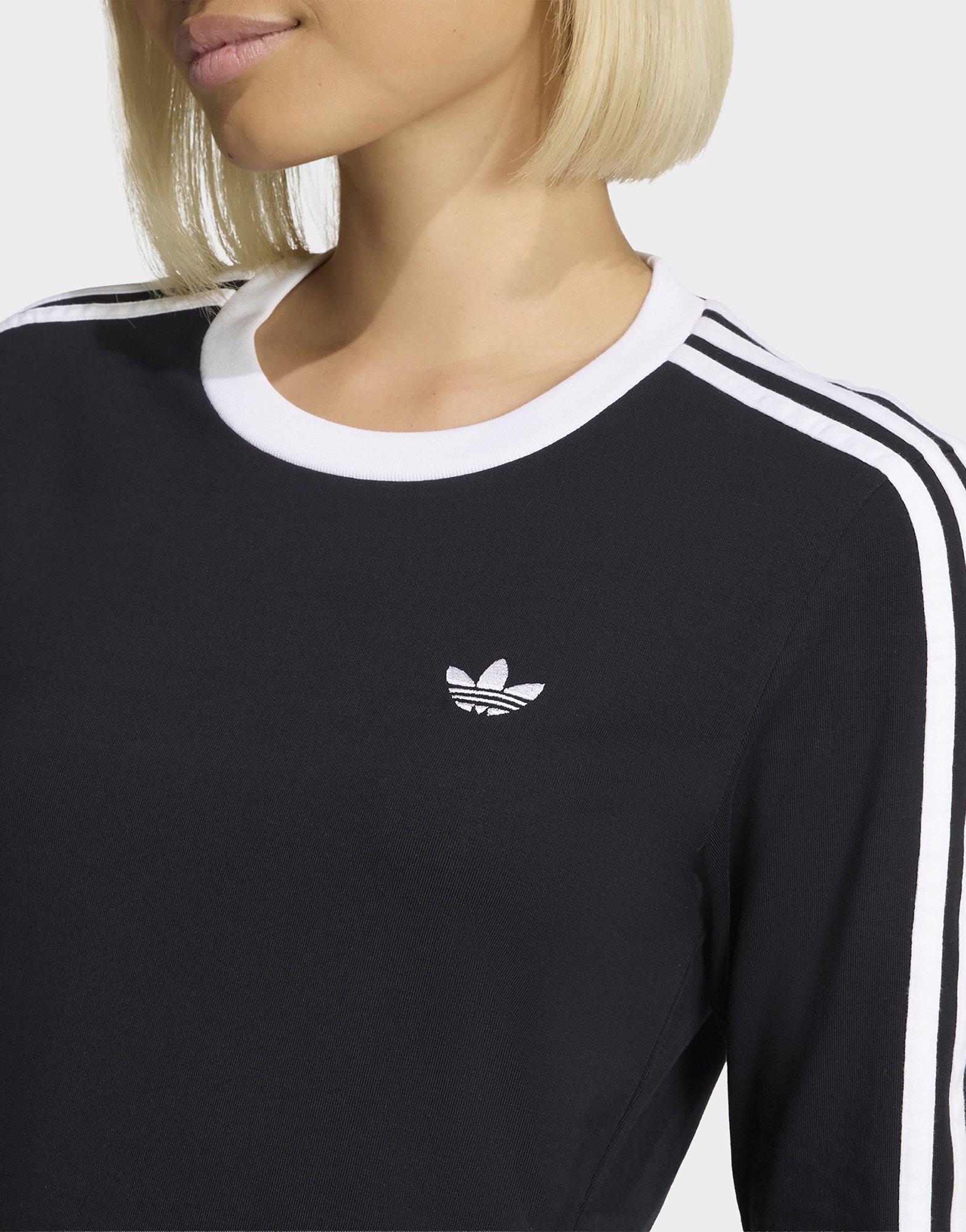 adidas T-shirt 3 Bandes Manches Longues (slim)